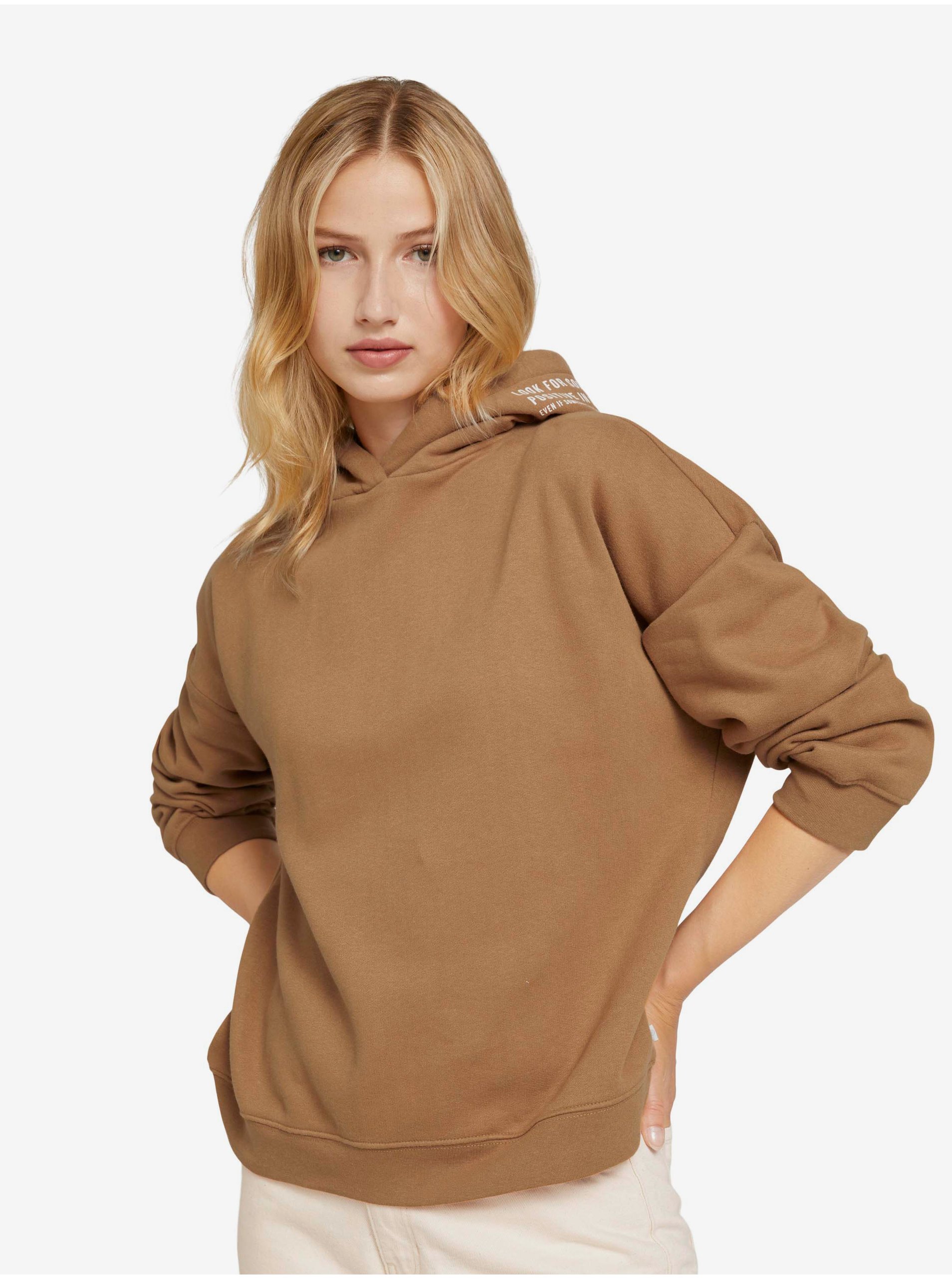 Brown Women's Hoodie Tom Tailor Denim Women