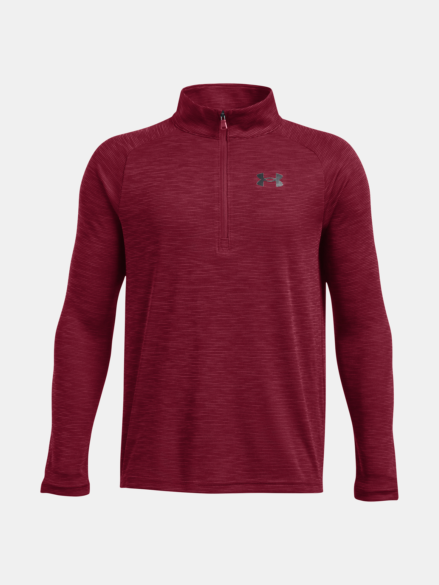 Tričko Under Armour UA Tech Textured 1/2 Zip-RED - Kluci