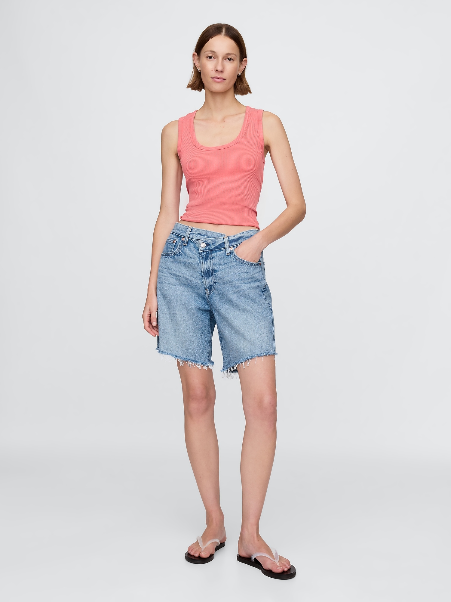 GAP Džínové kraťasy '90s Loose Bermuda - Dámské
