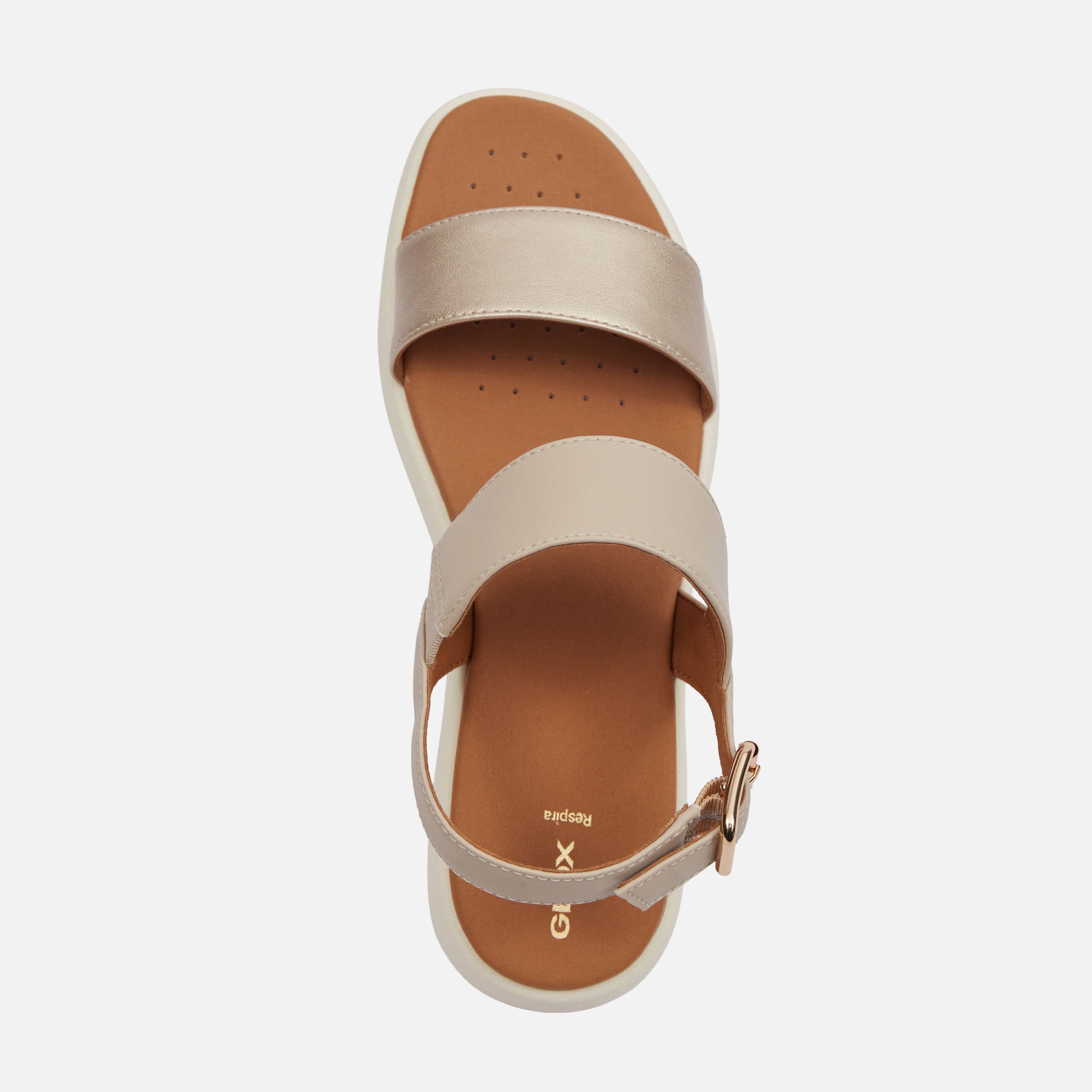 Beige women&#039;s sandals Geox Camalei - Women&#039;s