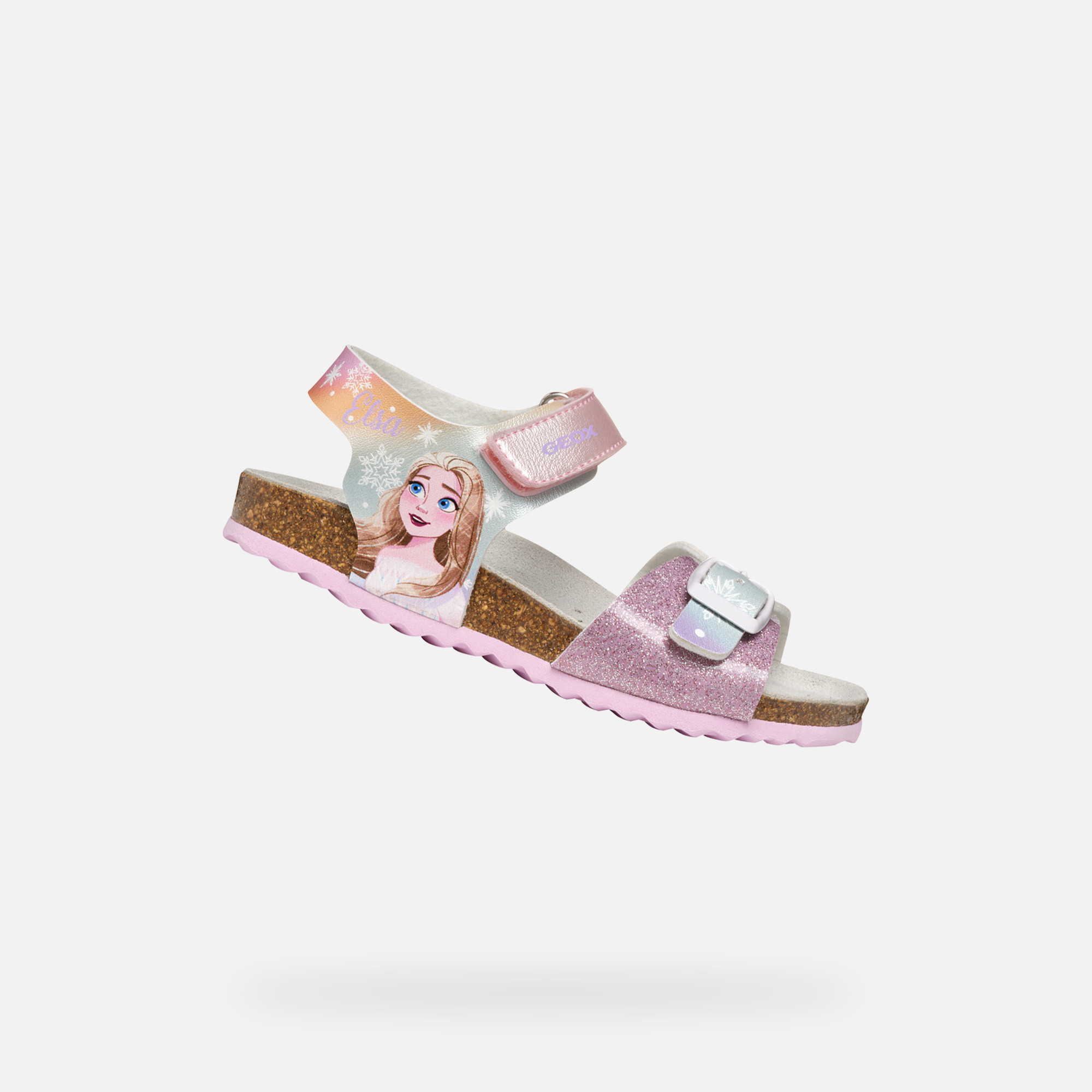 Pink Girls Sandals Geox Adriel - Girls
