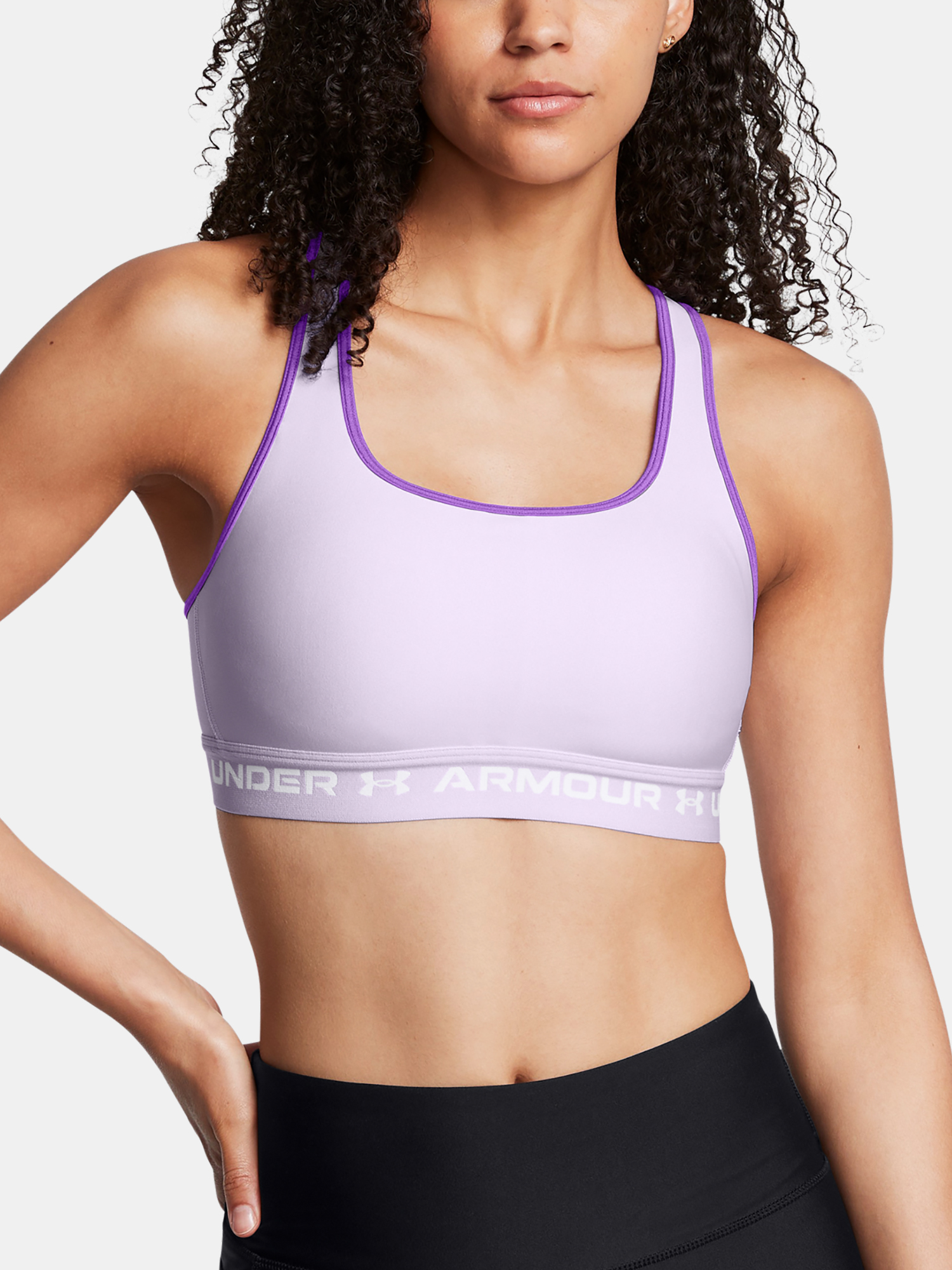 Dámská Podprsenka Under Armour Crossback Mid Bra-PPL - Dámské