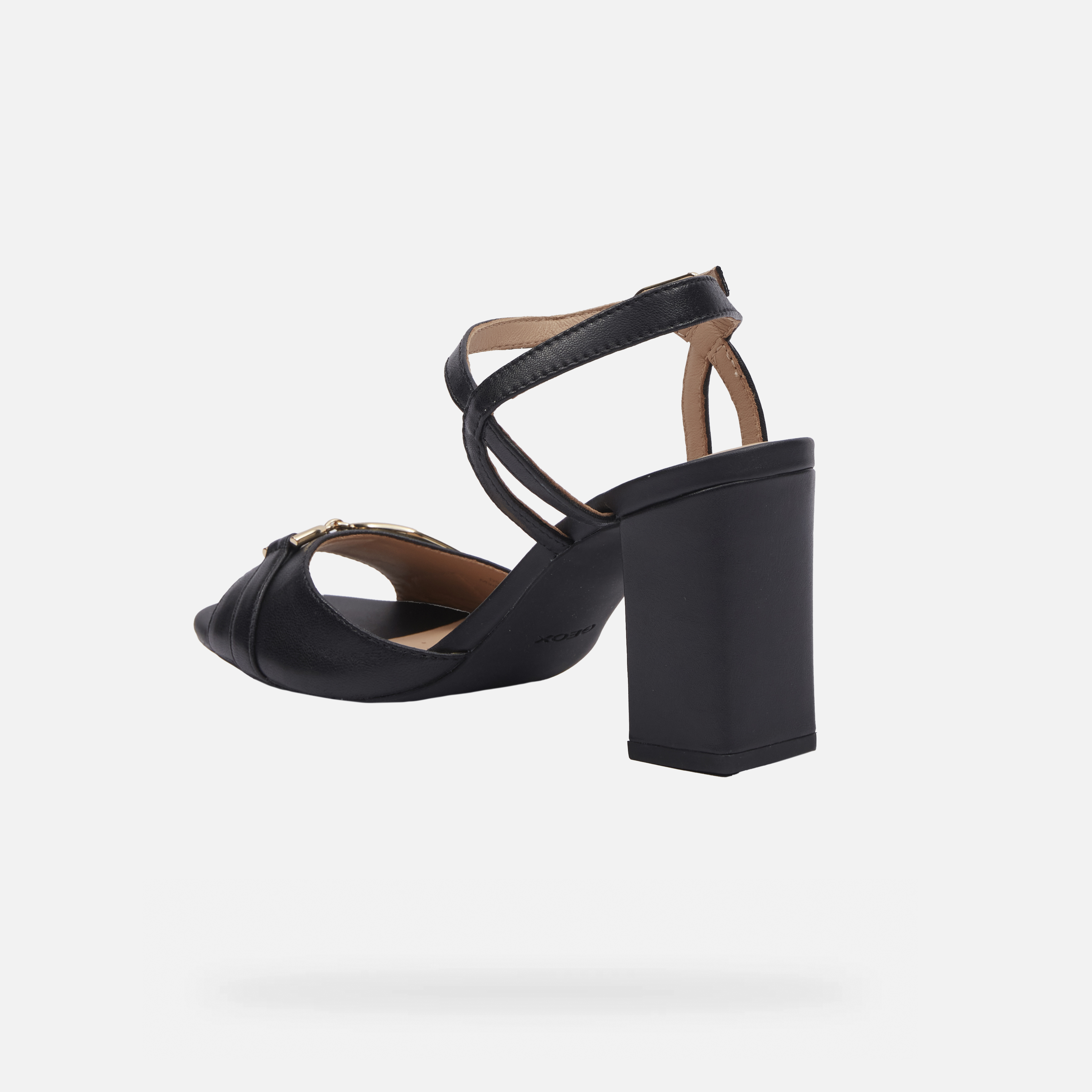 Black women's sandals Geox New Eraklia 80 - Women's