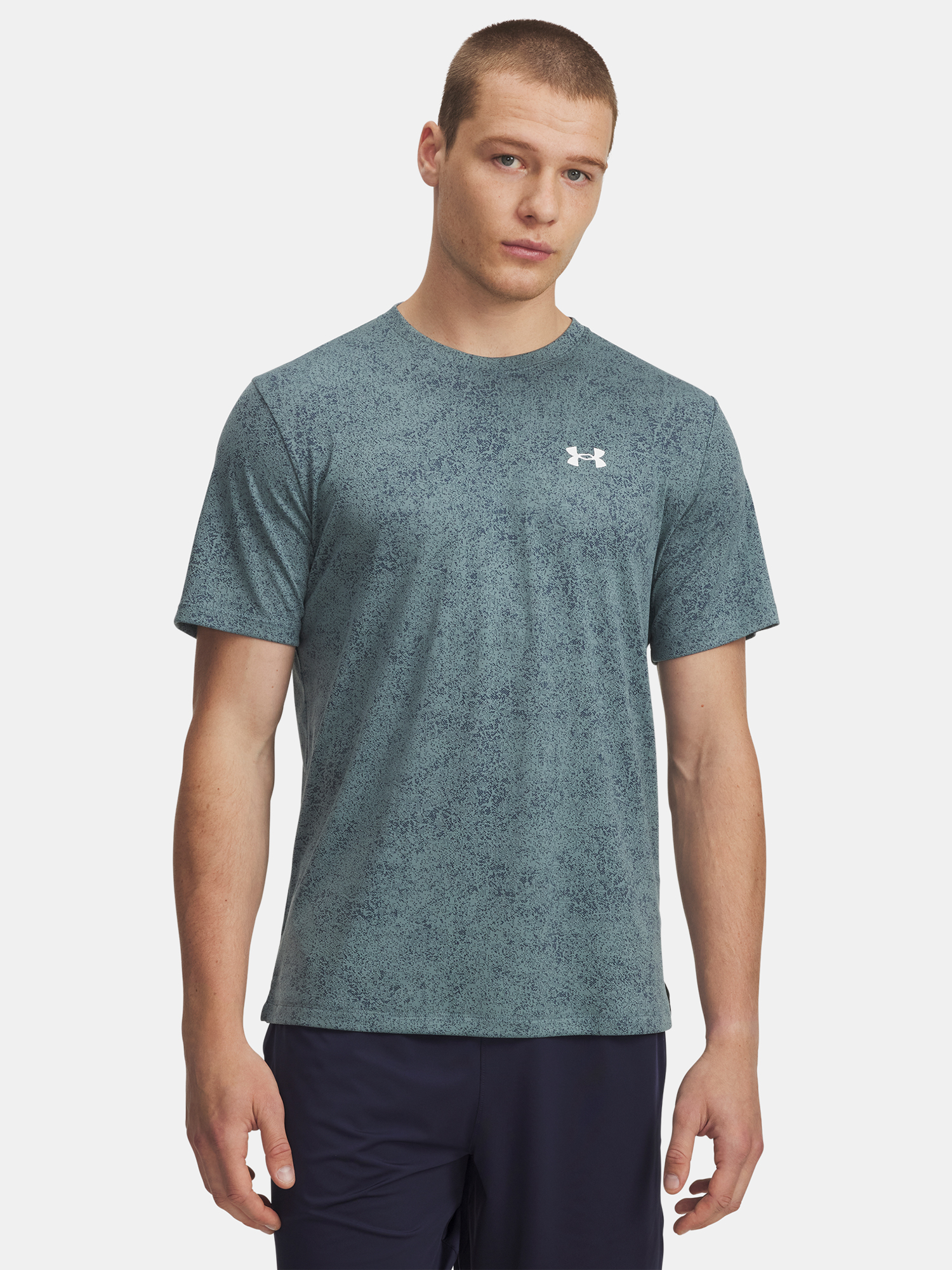 Men's Under Armour UA Tech Tee Pixelate-BLU T-Shirt - Mens