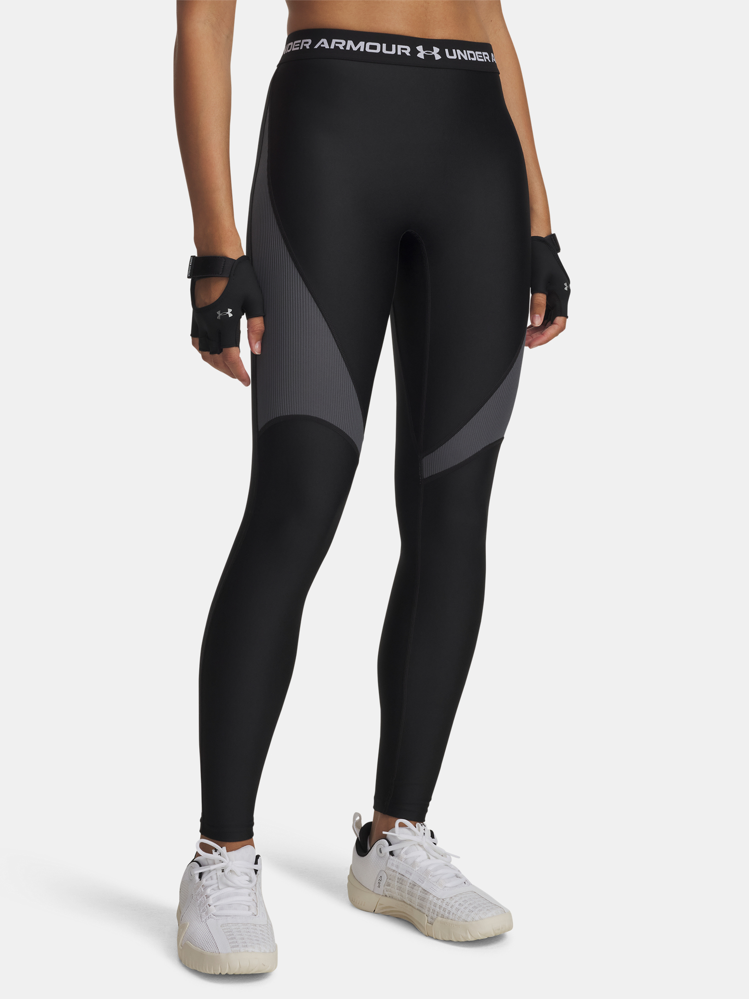 Womens leggings Under Armour UA HG Rib Legging-BLK - Womens