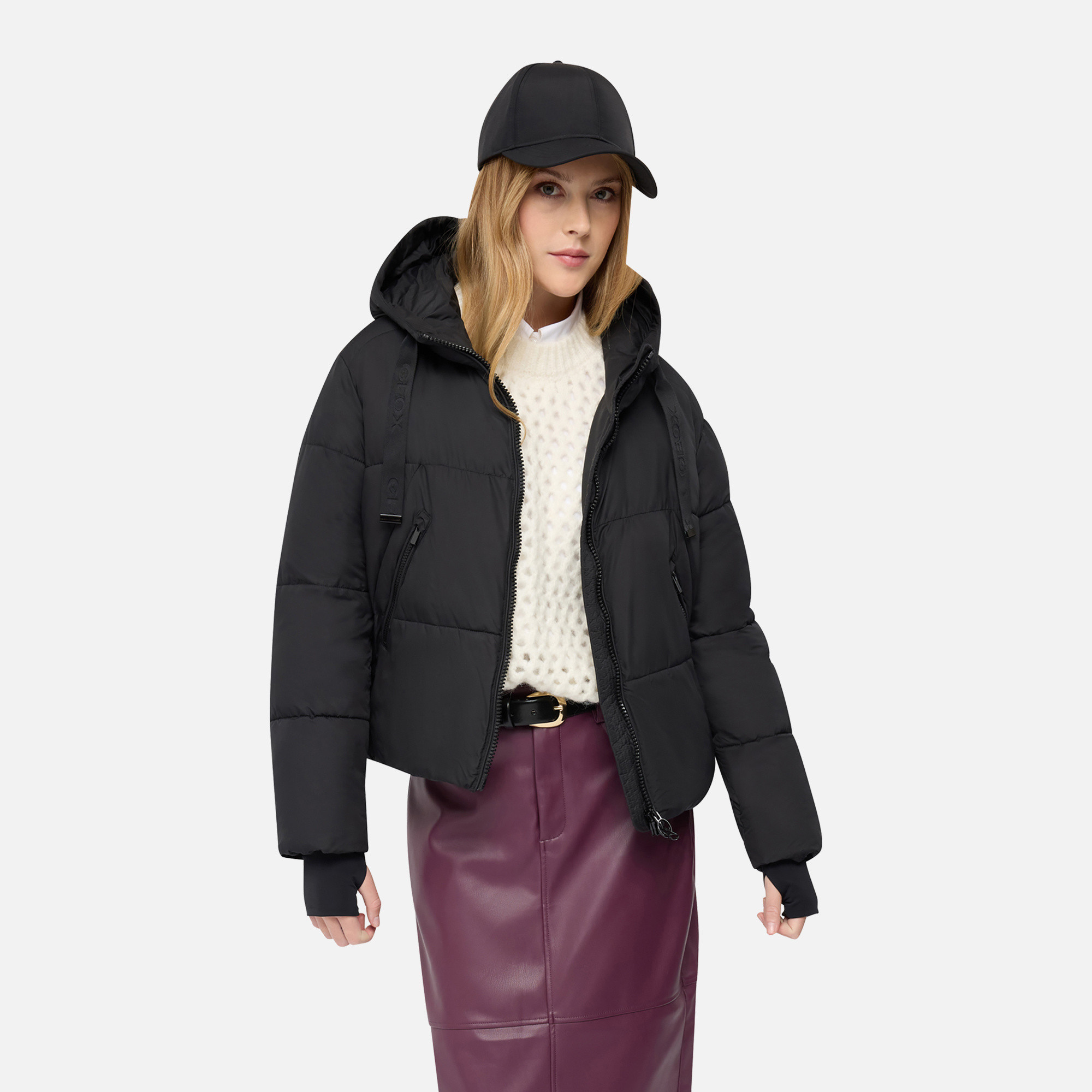 Geacă neagră pentru femei Geox Spherica