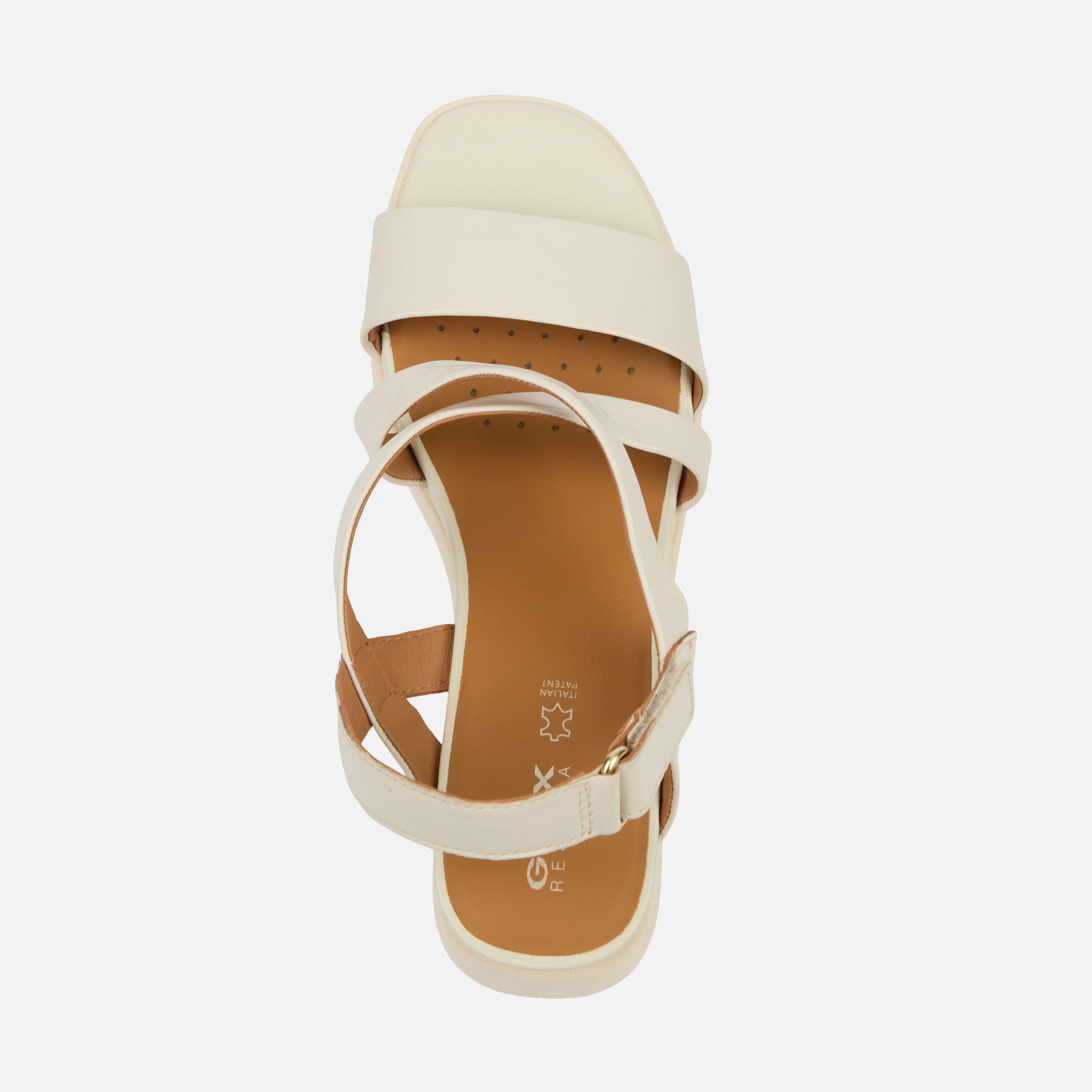 Sandale cu platformă Geox Spherica EC6 crem