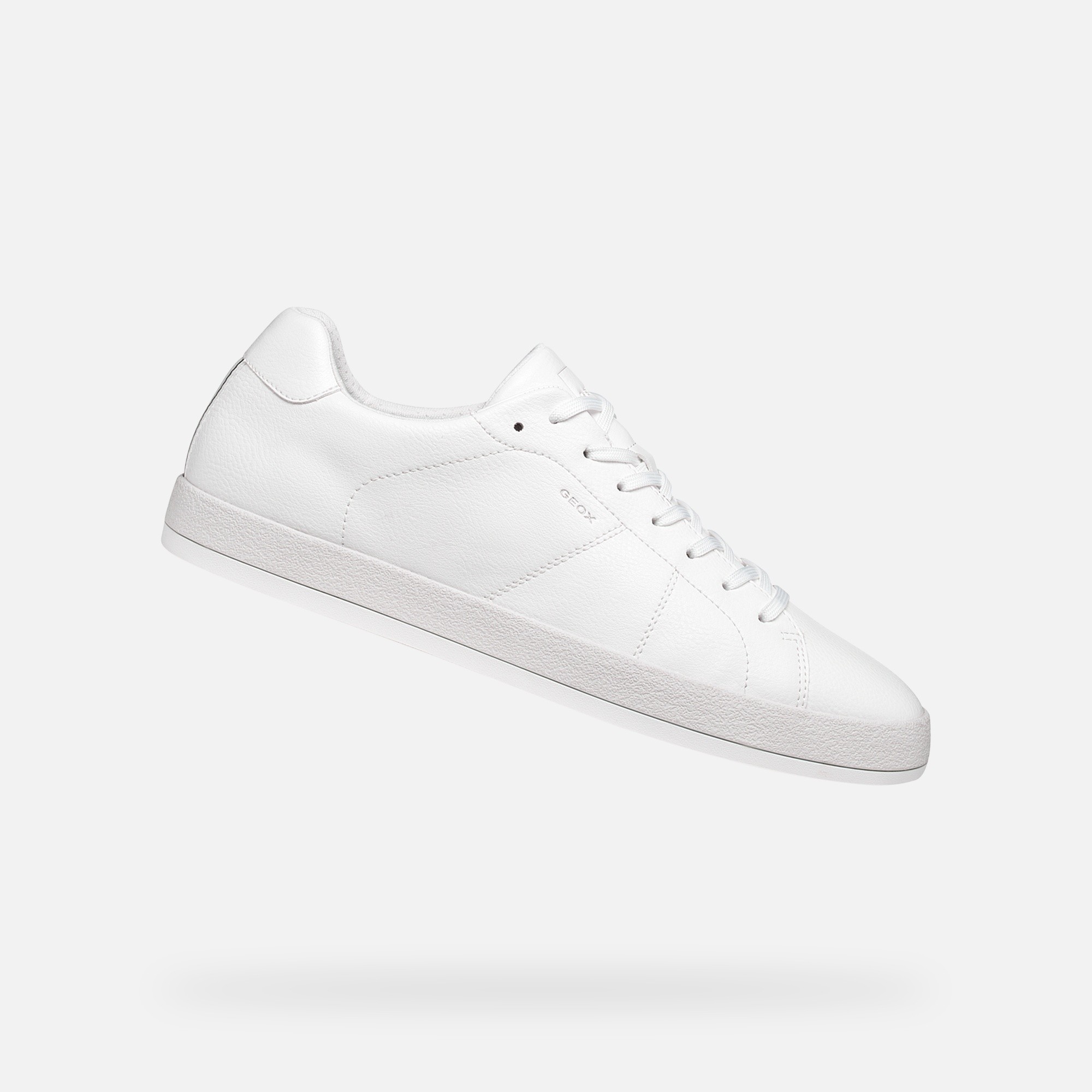 White Men's Geox Serifos Sneakers - Men's