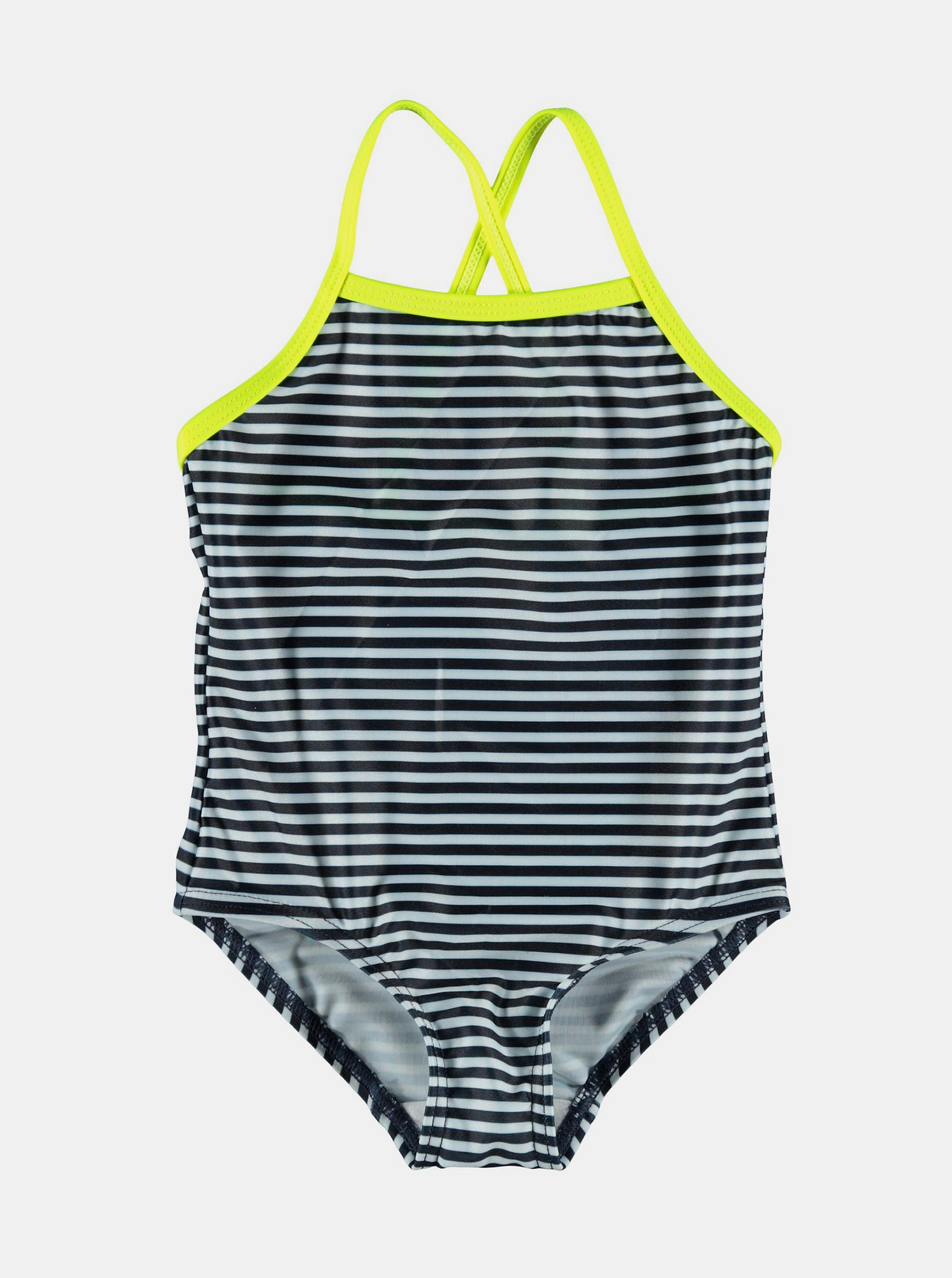 White-Blue Girls Striped One Piece Swimwear Name It Felisia - Unisex