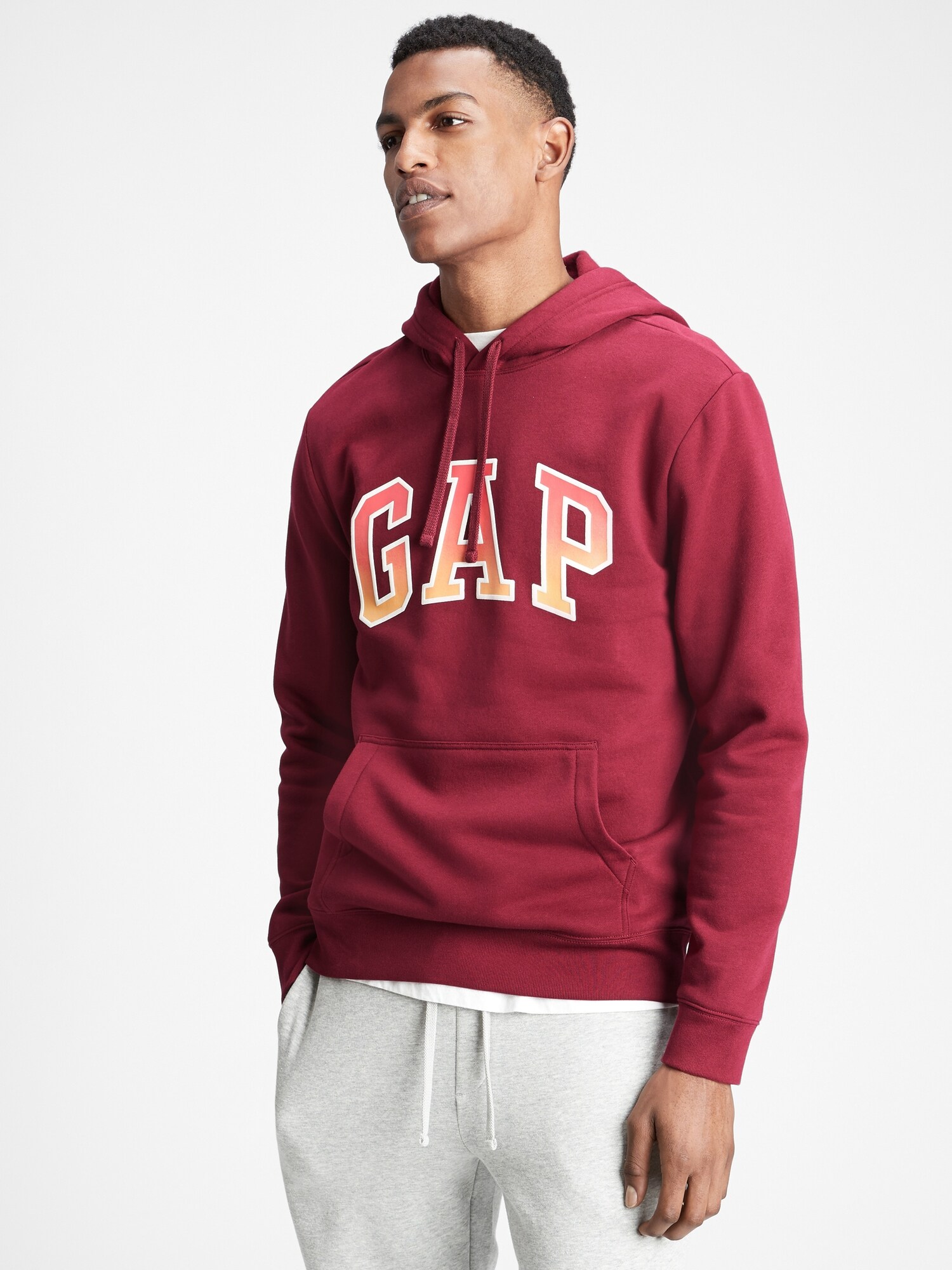 gap logo arch hoodie