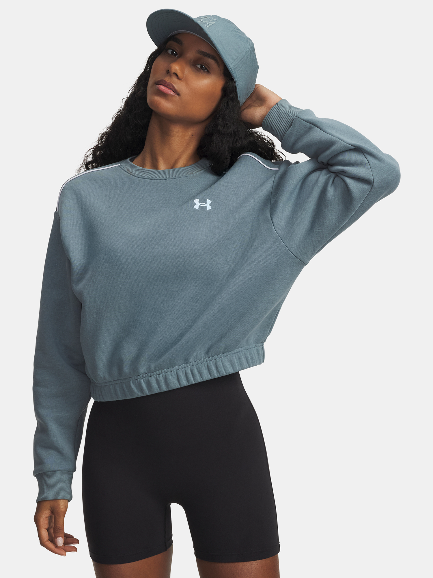 Under Armour UA Rival Fleece Piped Crew-BLU Women's Sweatshirt - Women's