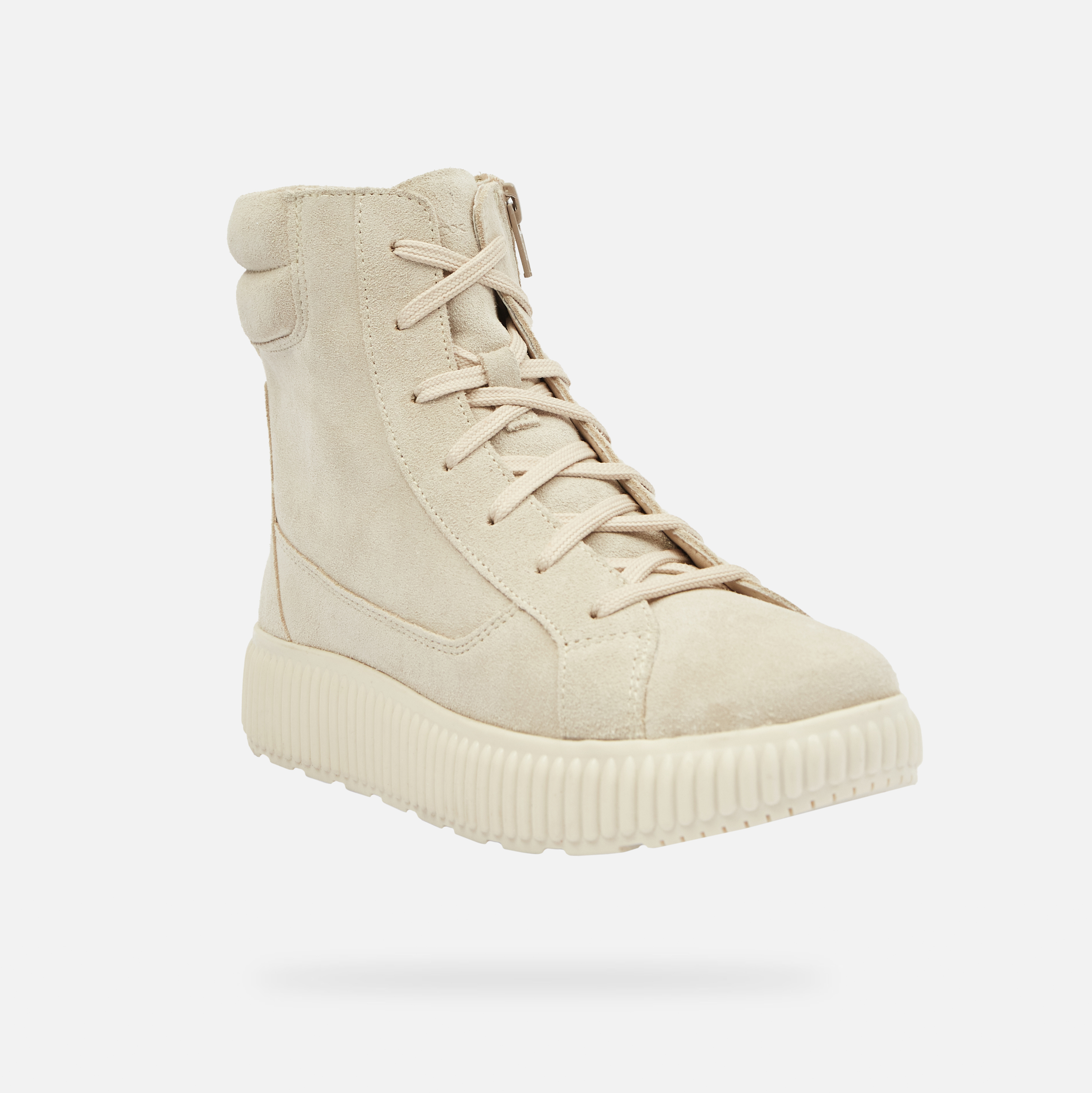 Beige women's ankle boots Geox Graisy - Women's
