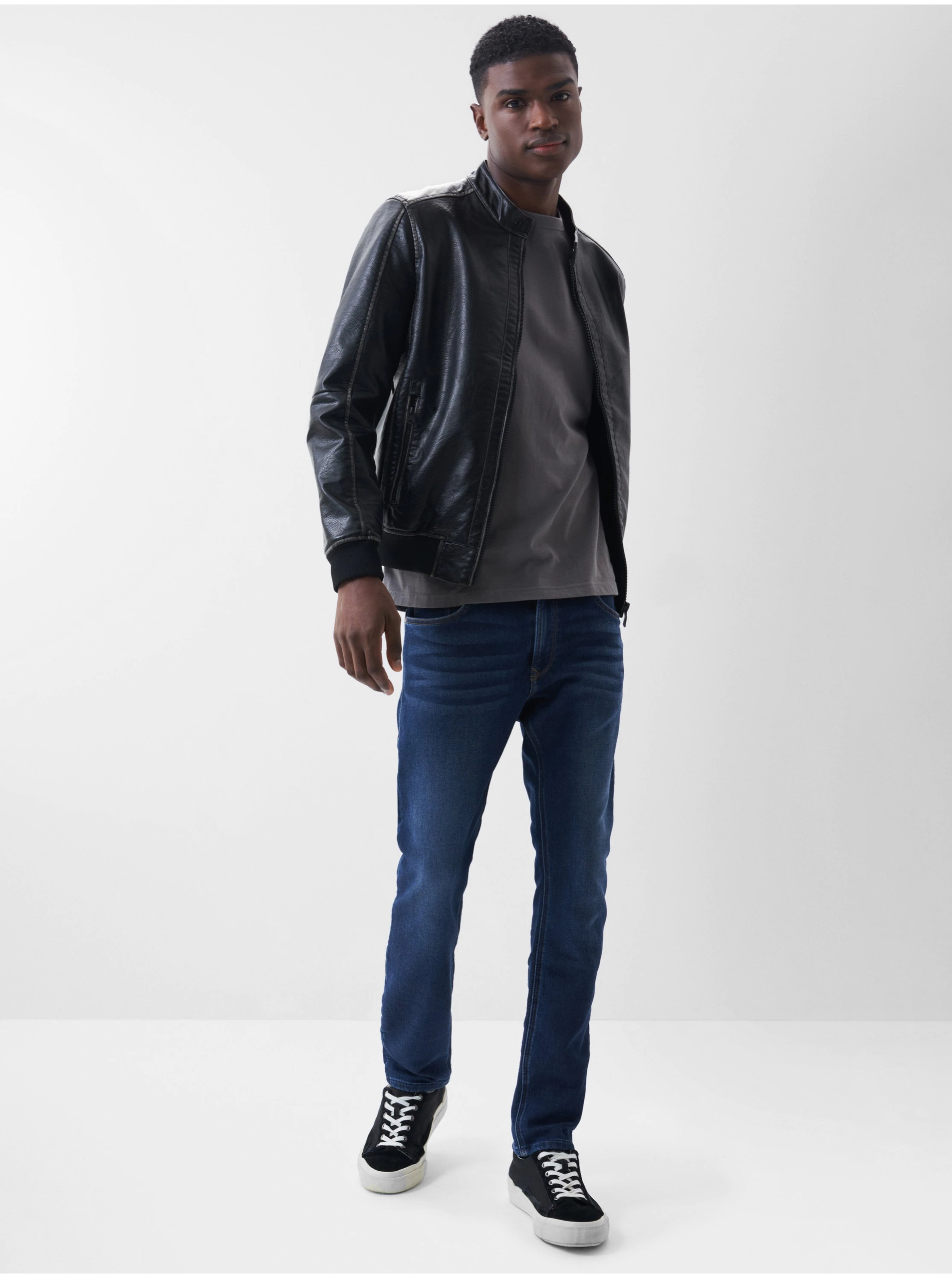 Slim fit pentru barbati Salsa Jeans - albastru inchis