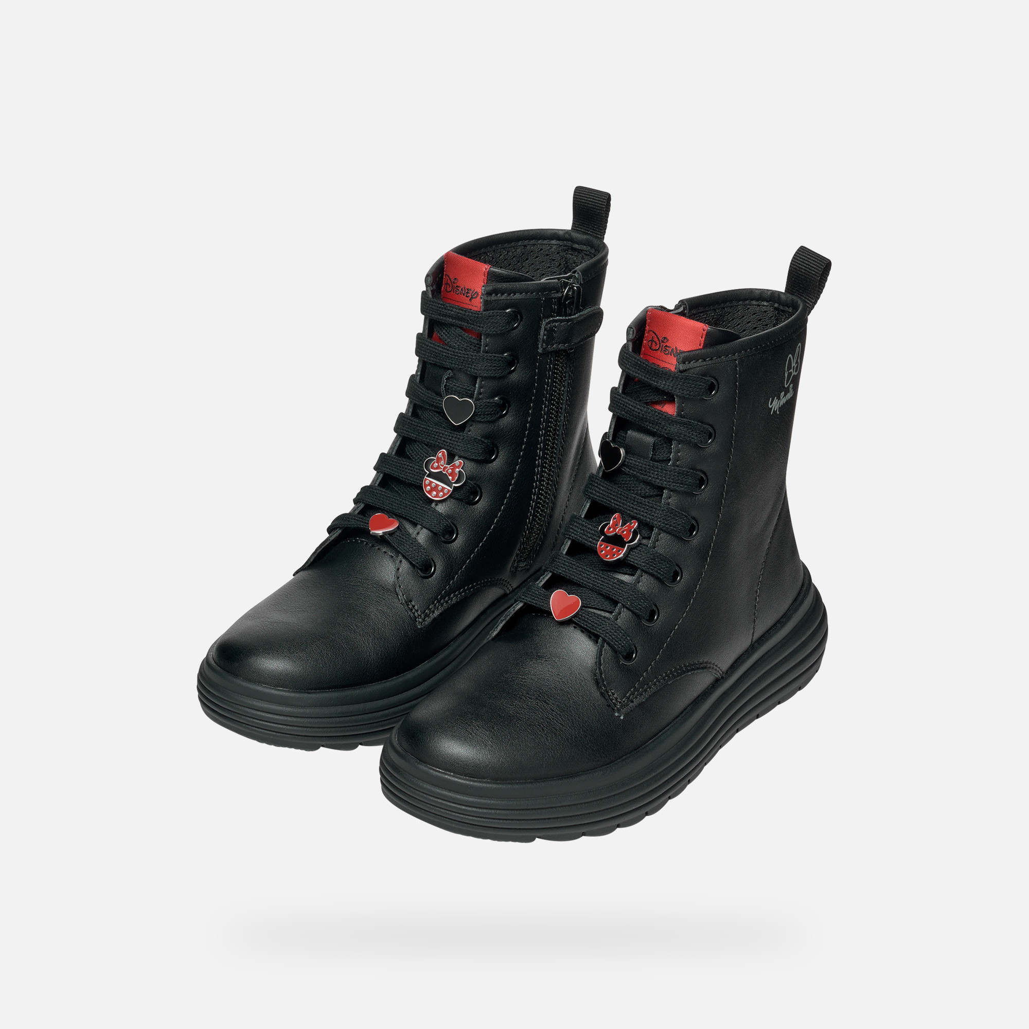 Black Girls Ankle Boots Geox Phaolae - Girls