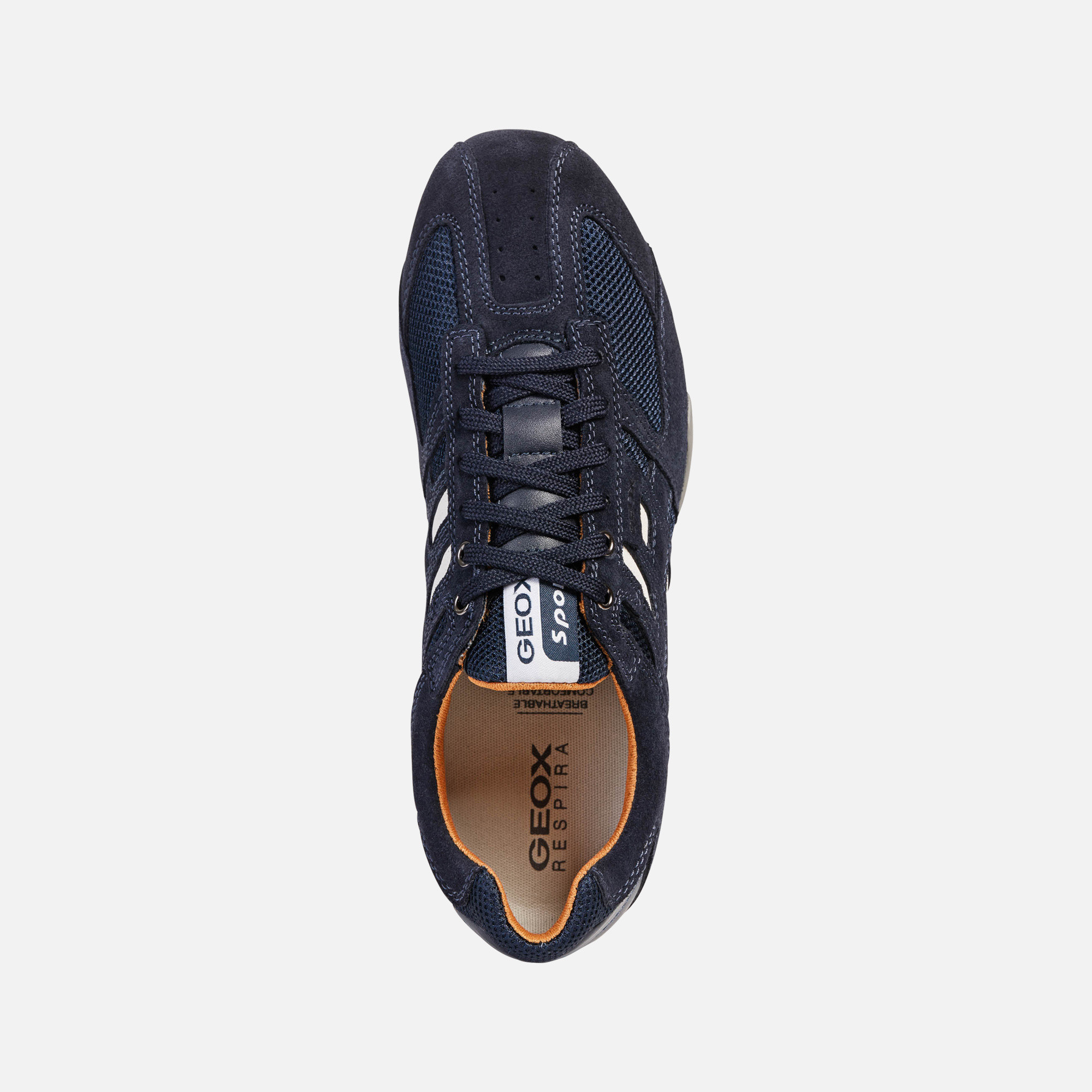 Dark blue men's sneakers Geox Snake - Men's