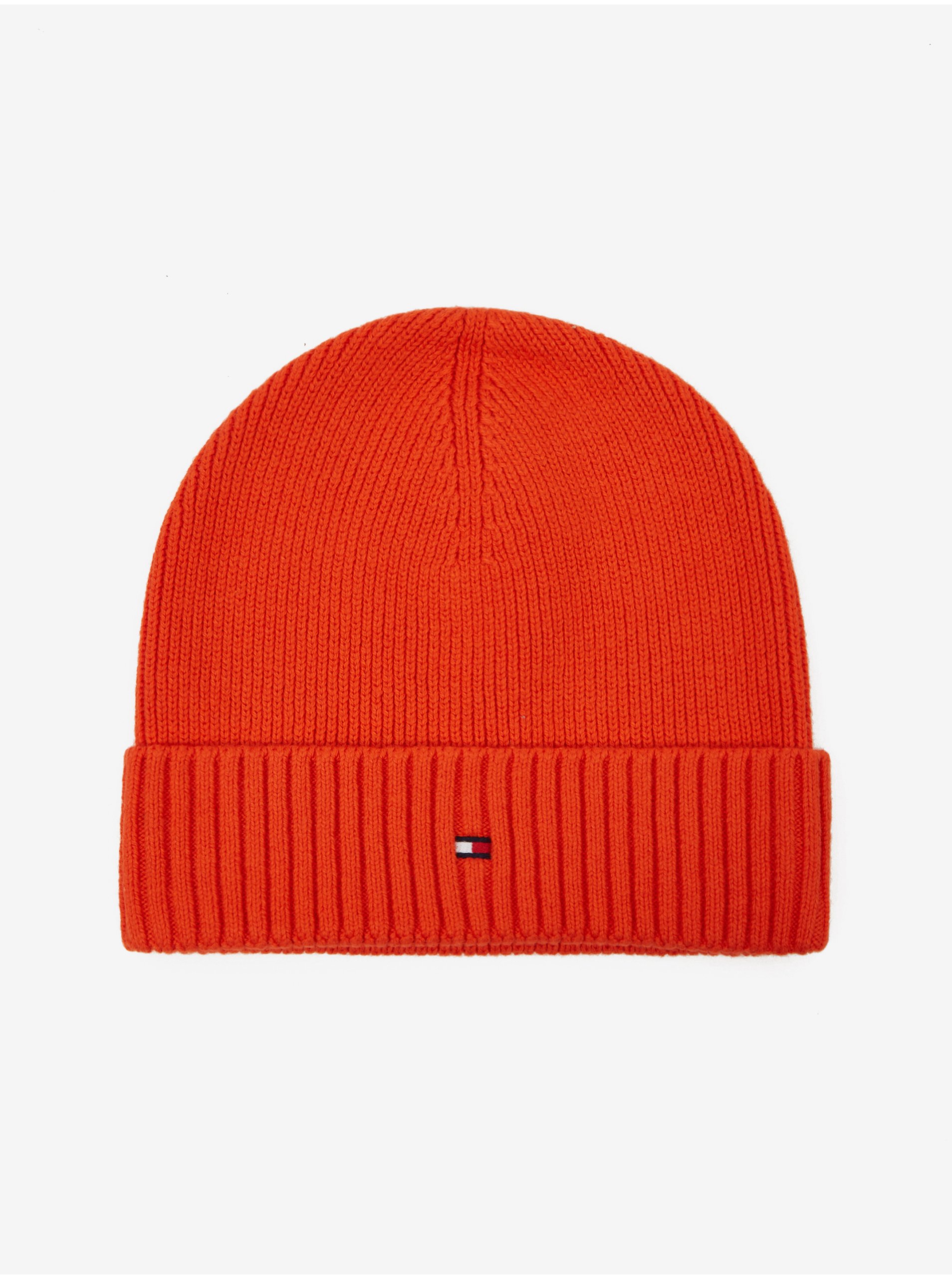 Orange Men's Ribbed Winter Cap Tommy Hilfiger - Men