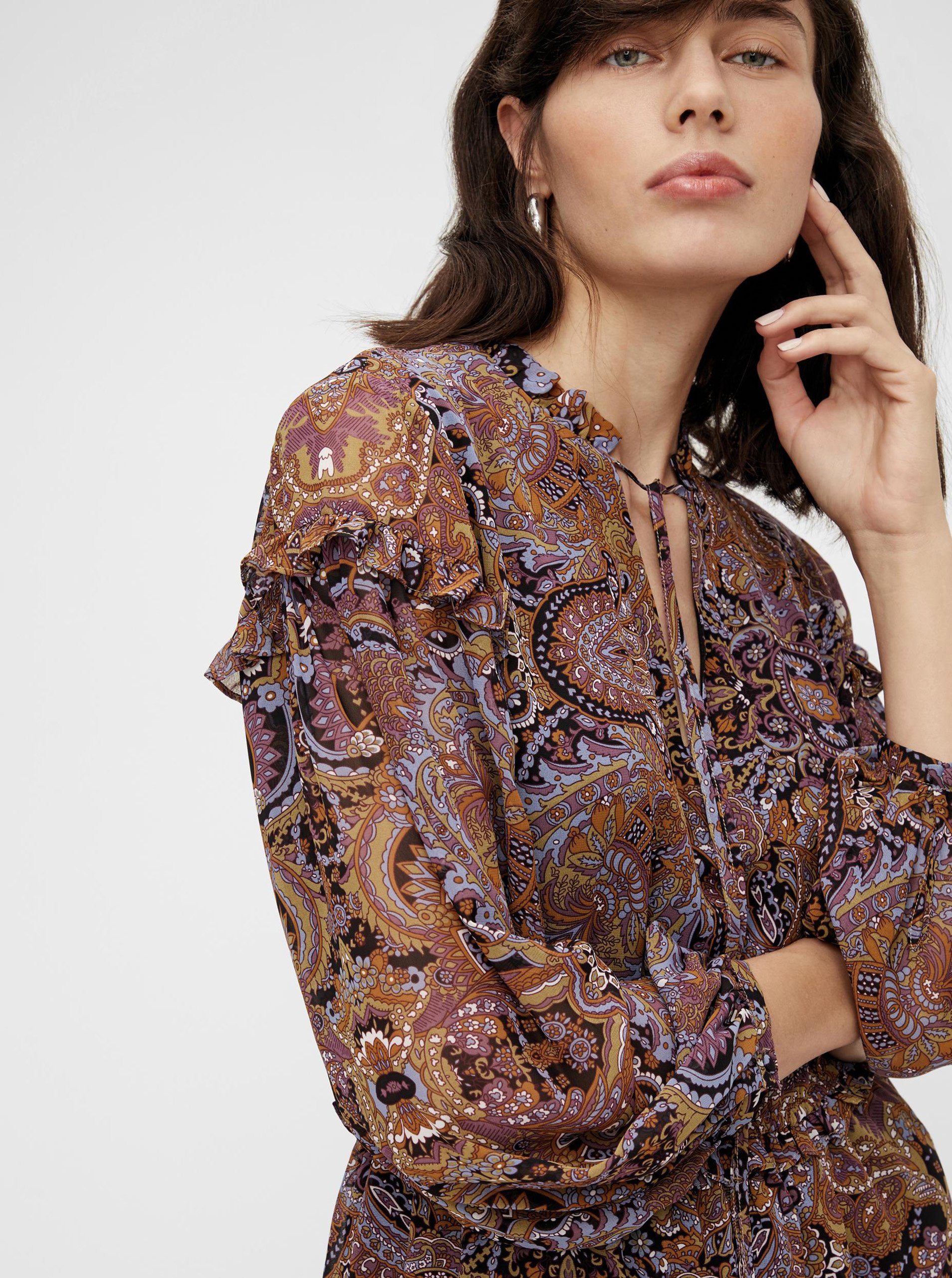 Rochii casual pentru femei .OBJECT - maro, mov