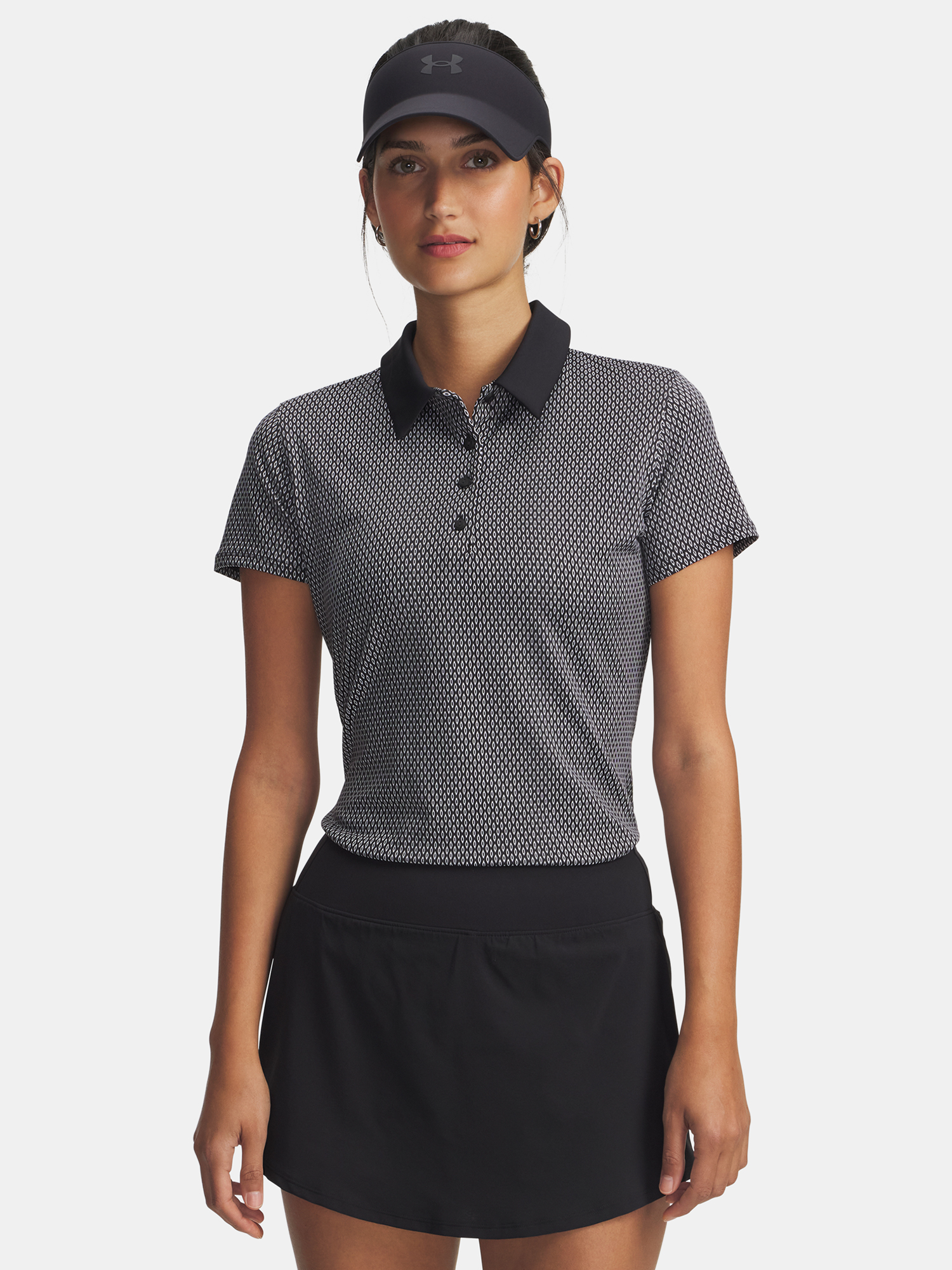 Under Armour UA Playoff 3.0 Printed Polo-BLK Women's T-Shirt - Women's
