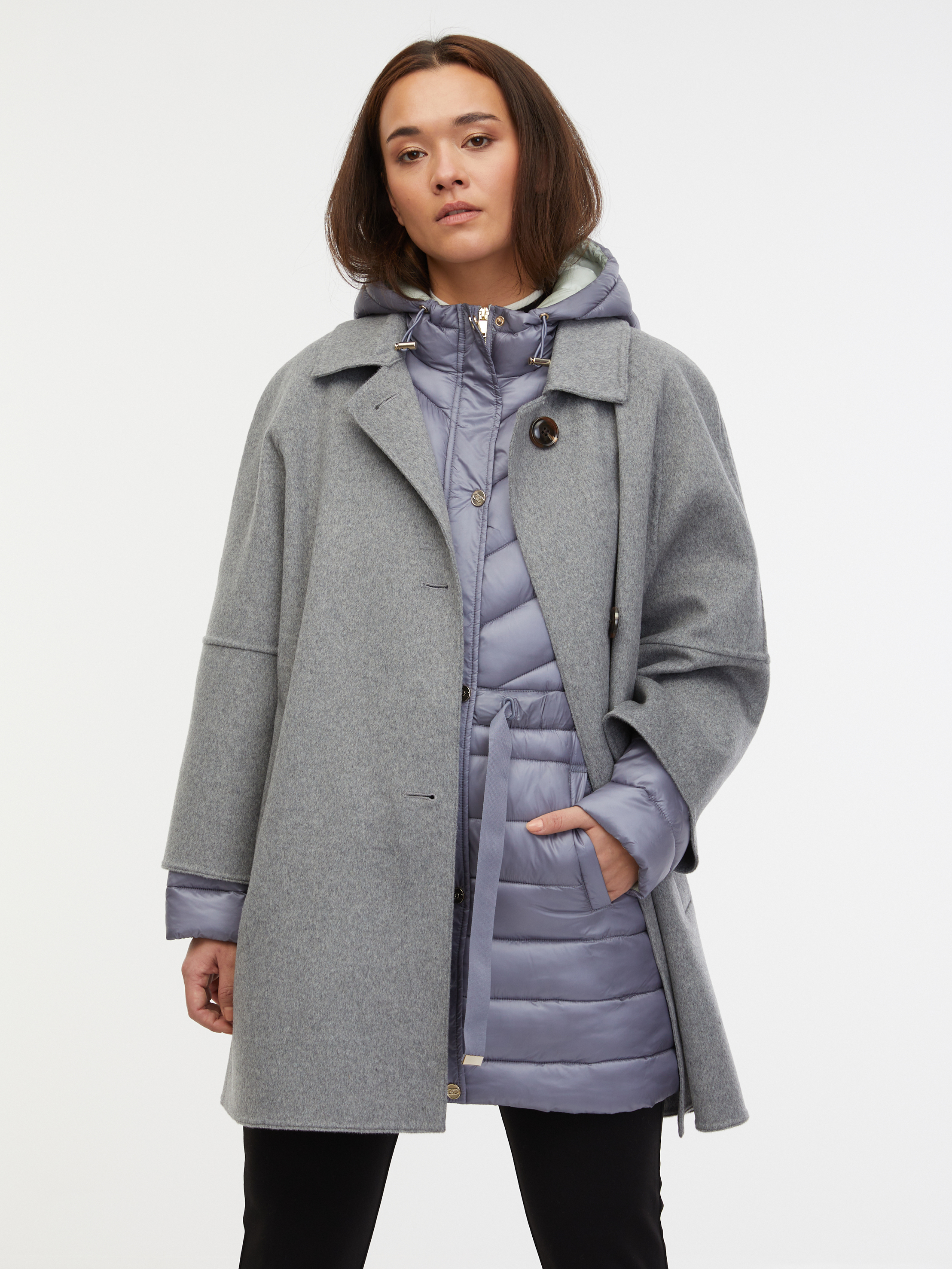 Orsay Women's Grey Wool Coat - Women's