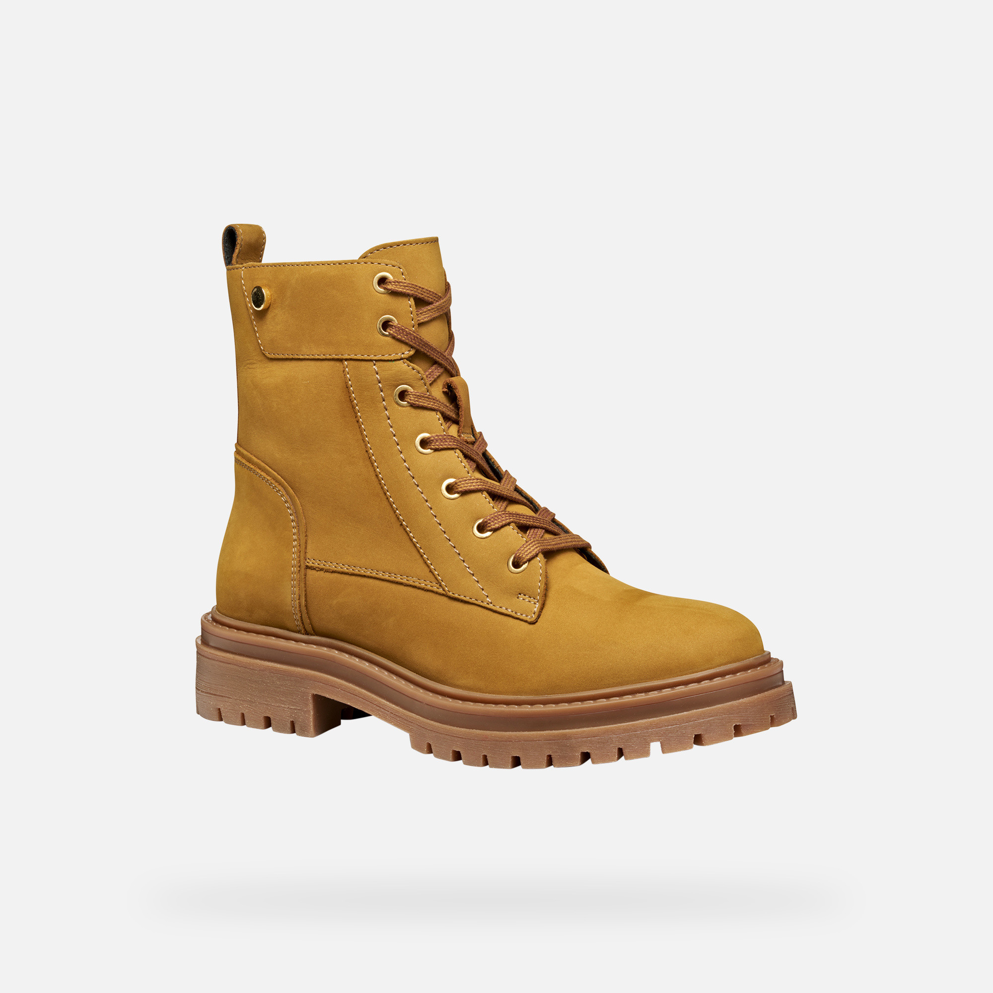 Yellow Women's Ankle Boots Geox Iridea - Ladies