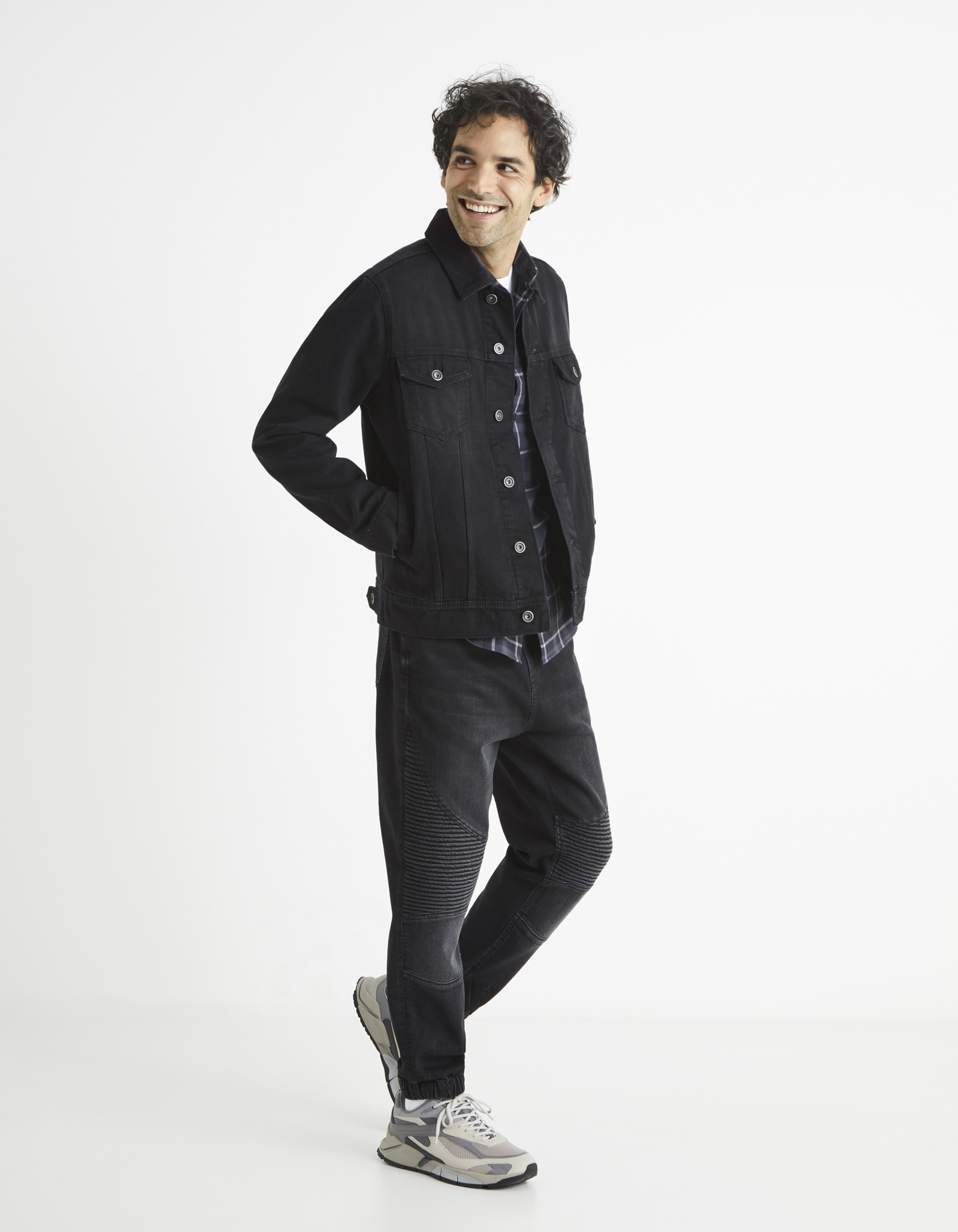 Straight fit pentru barbati Celio - negru