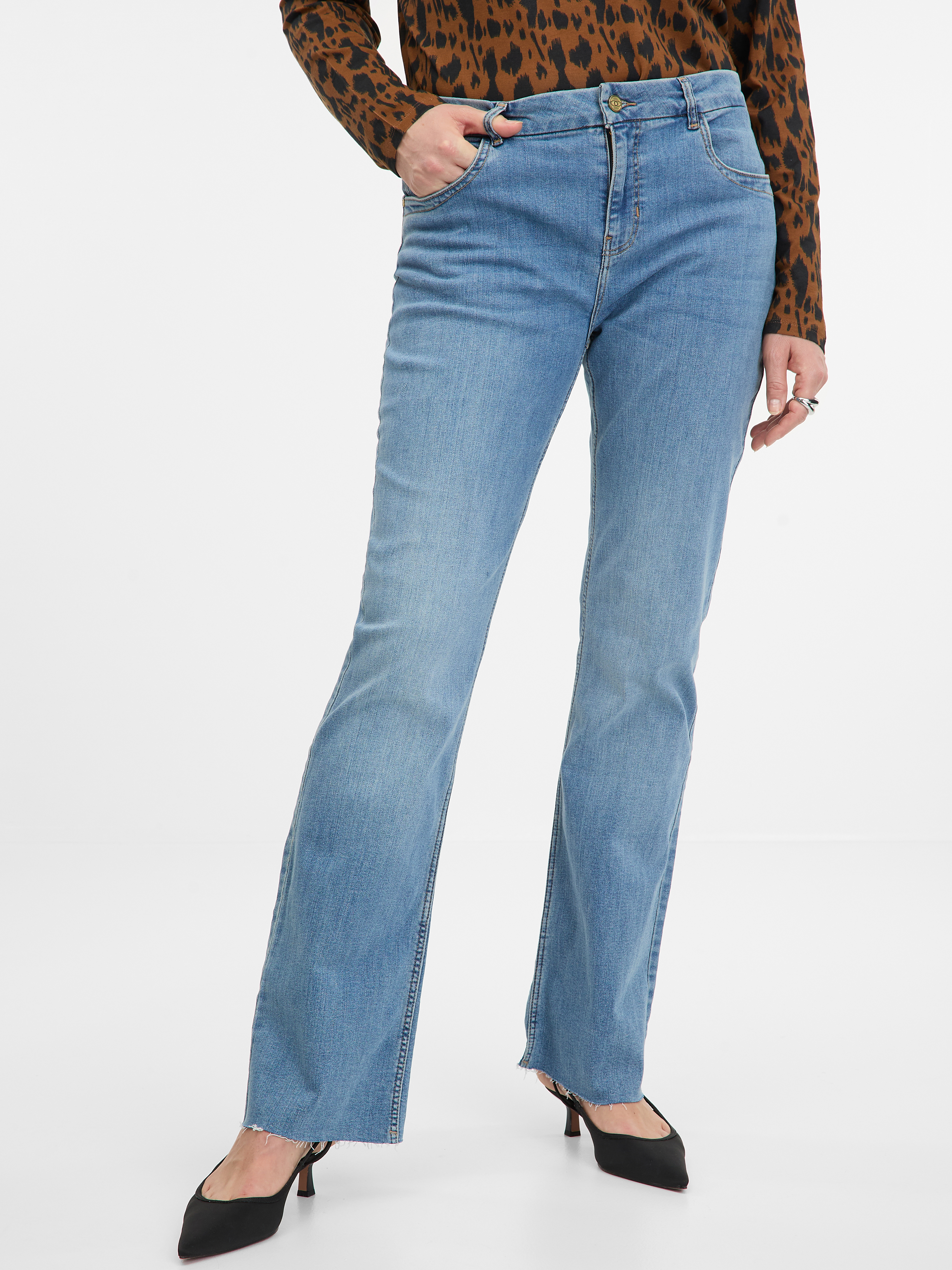 Light blue women's bootcut jeans ORSAY - Women