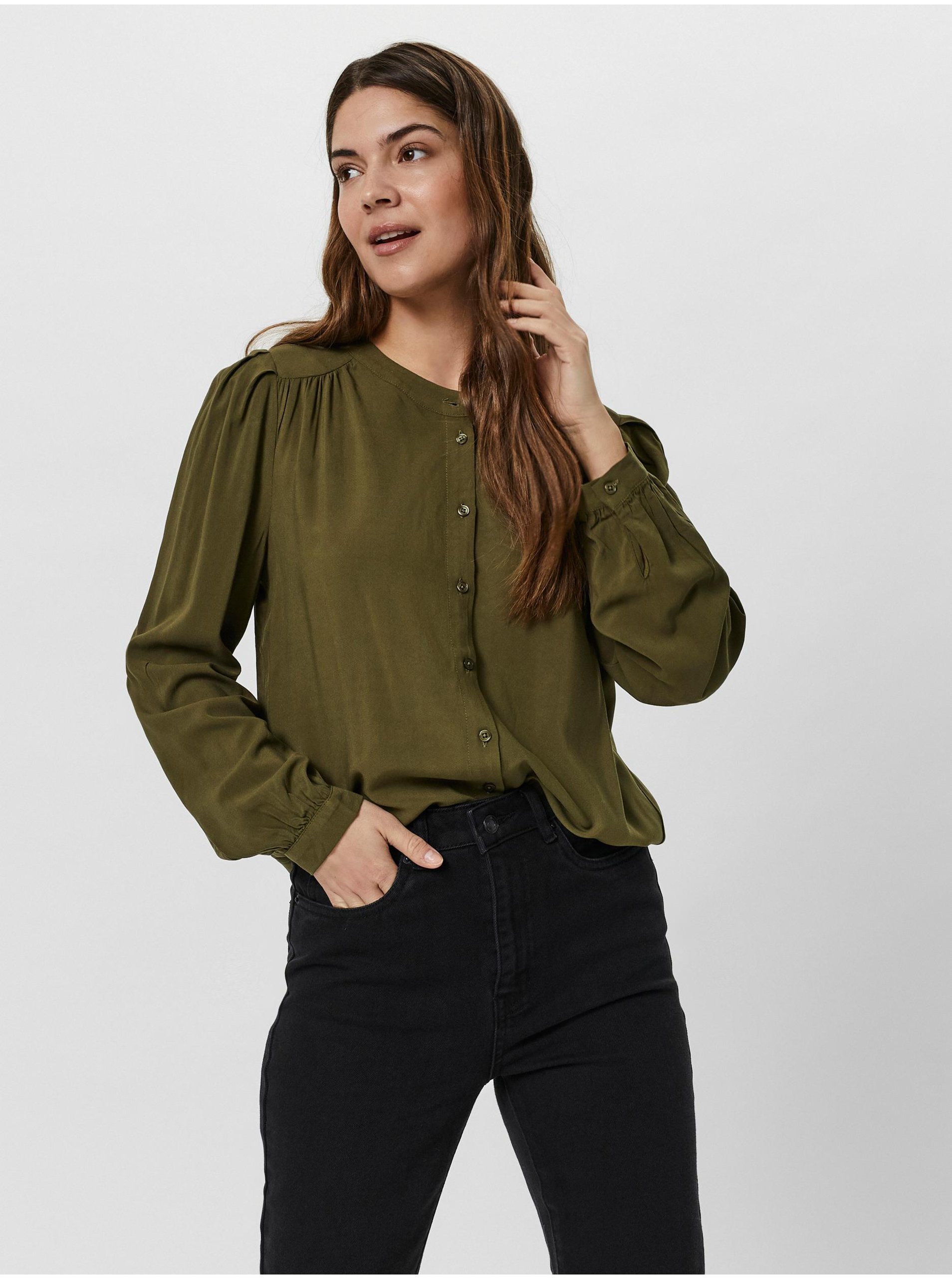 Khaki halenka VERO MODA Nads - Dámské