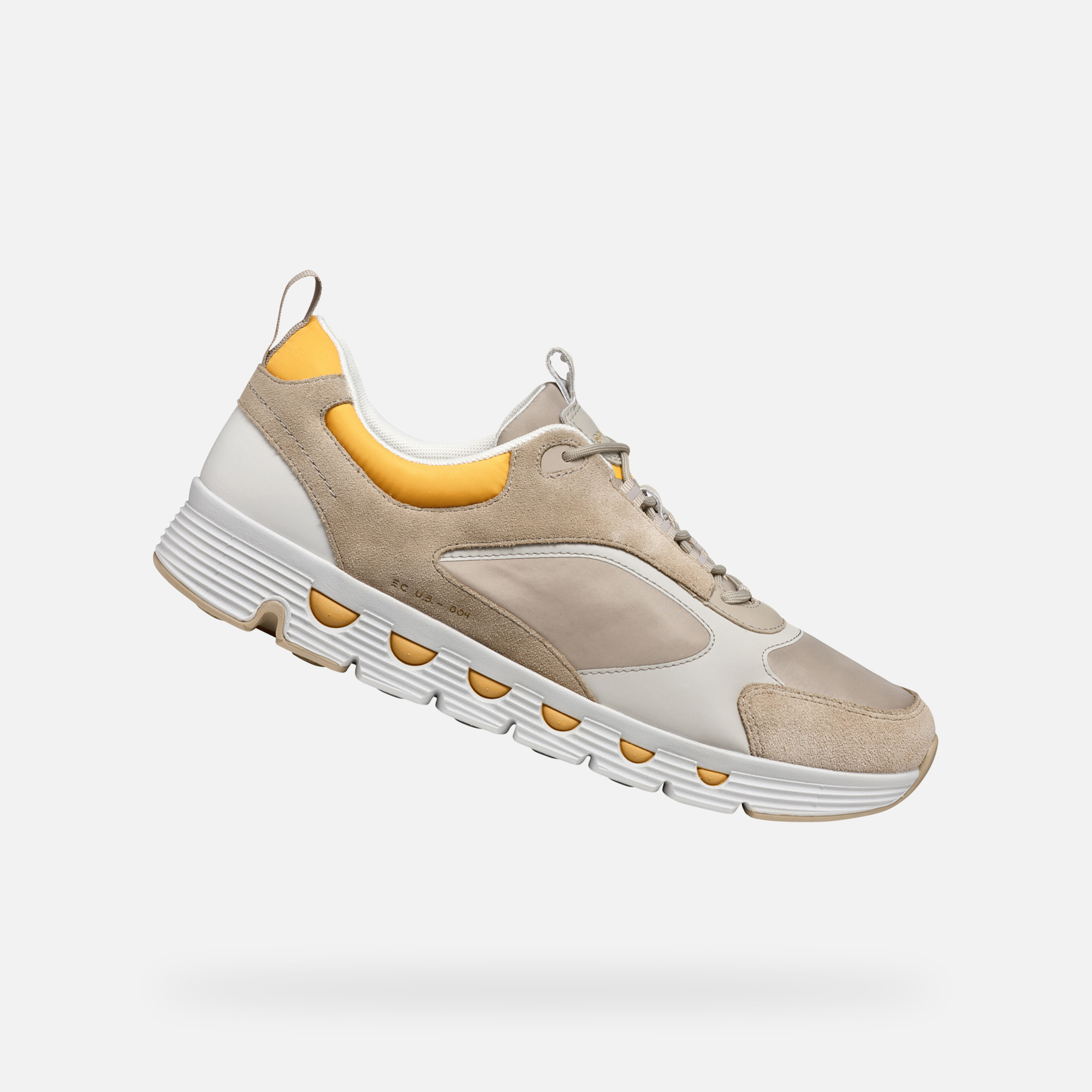 Beige men&#039;s sneakers Geox Spherica ECUB-4 - Men&#039;s