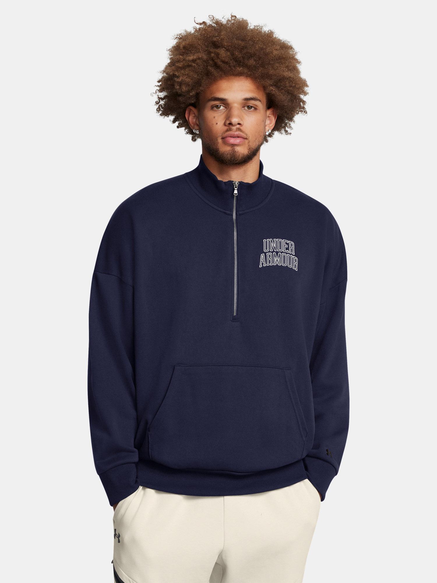 Under Armour Men's sweatshirt UA Icon HWT Terry OS 1/2 Zip - Men's