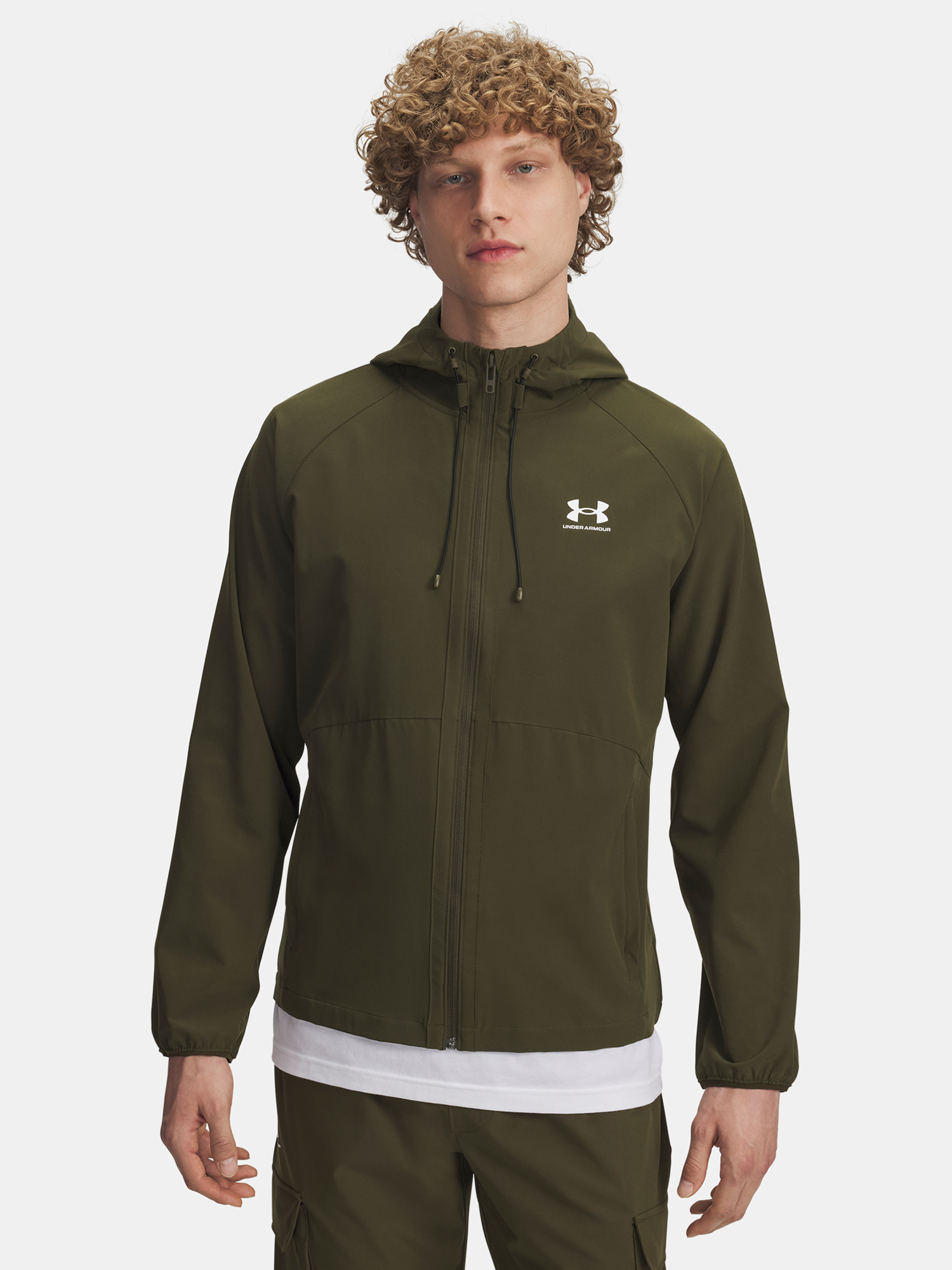 Mens jacket Under Armour UA Vibe Woven Jacket-GRN - Mens