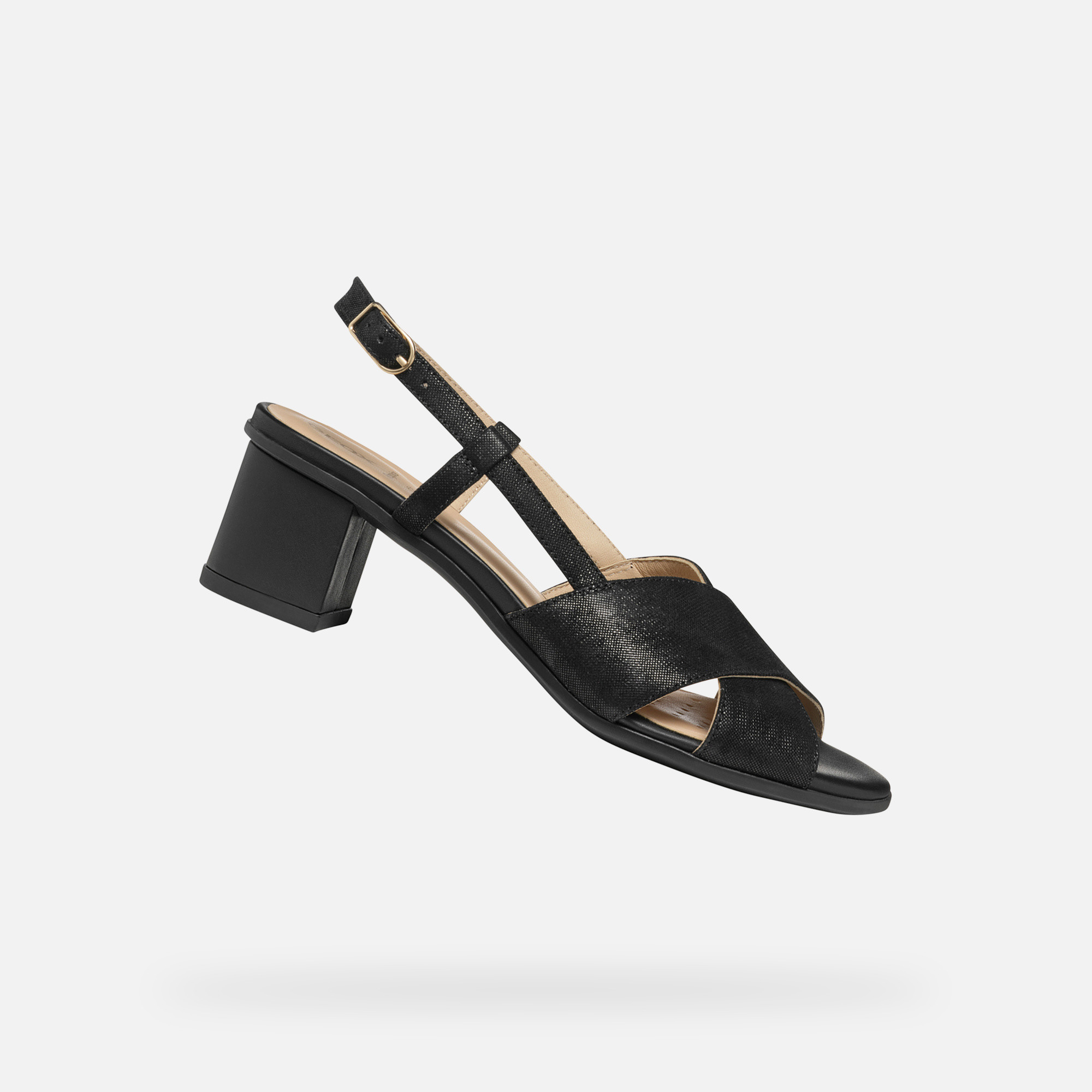 Black women&#039;s sandals Geox Aurely 50 - Women&#039;s
