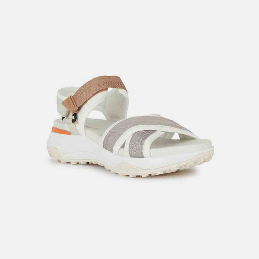 Grey women&#039;s sandals Geox Sorapis + Grip A - Women&#039;s