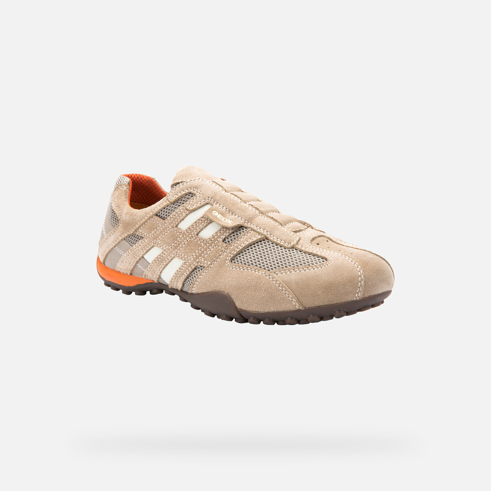 Beige men's sneakers Geox Snake - Men's