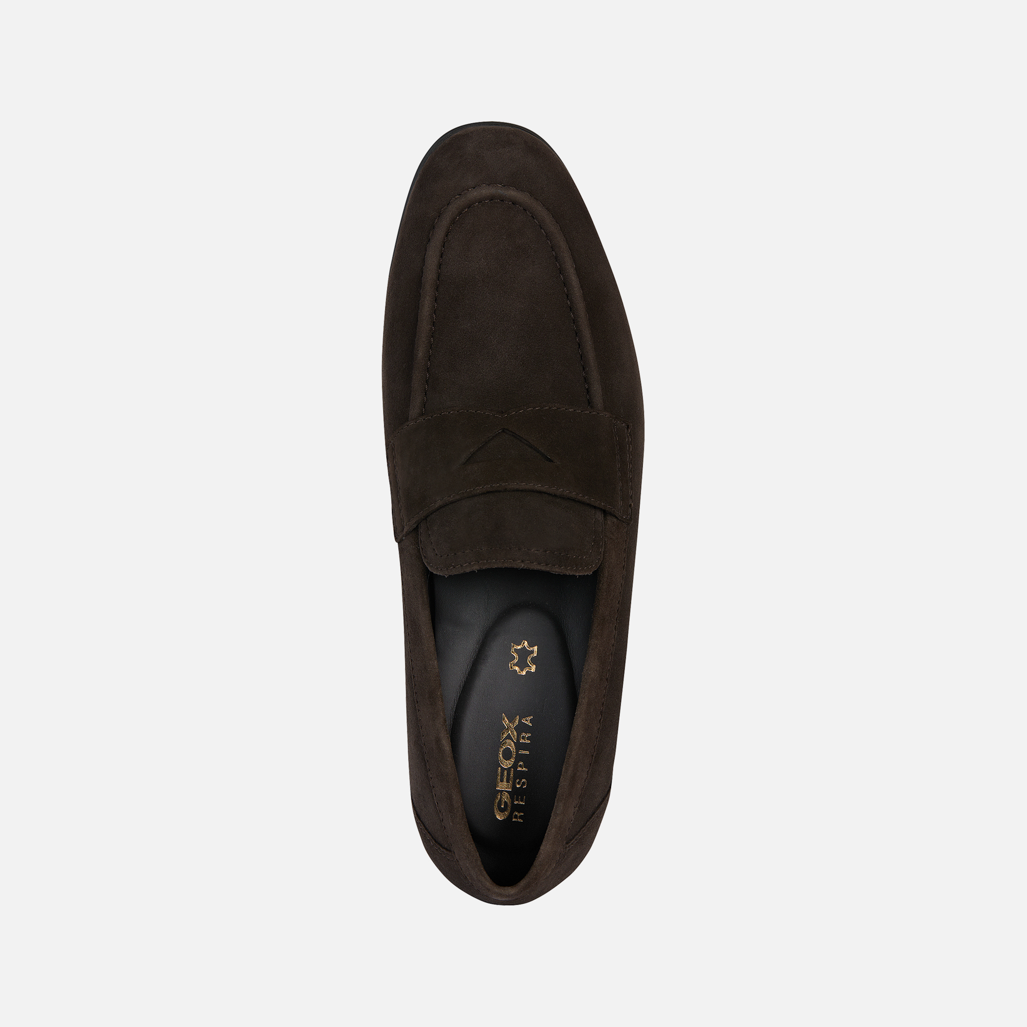Dark brown men&#039;s moccasins Geox Sapienza - Men&#039;s