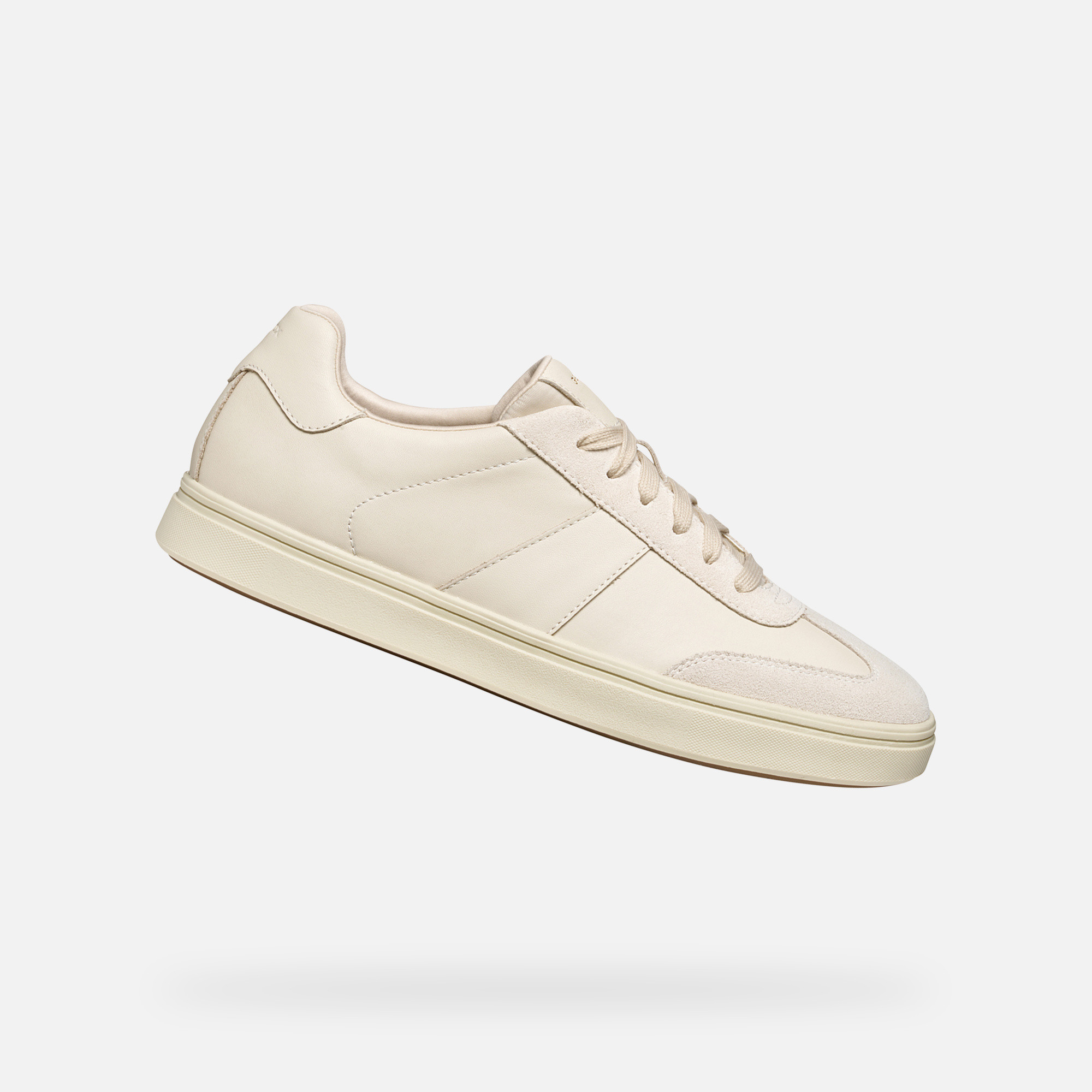 Cream mens sneakers Geox Baltmoore - Mens