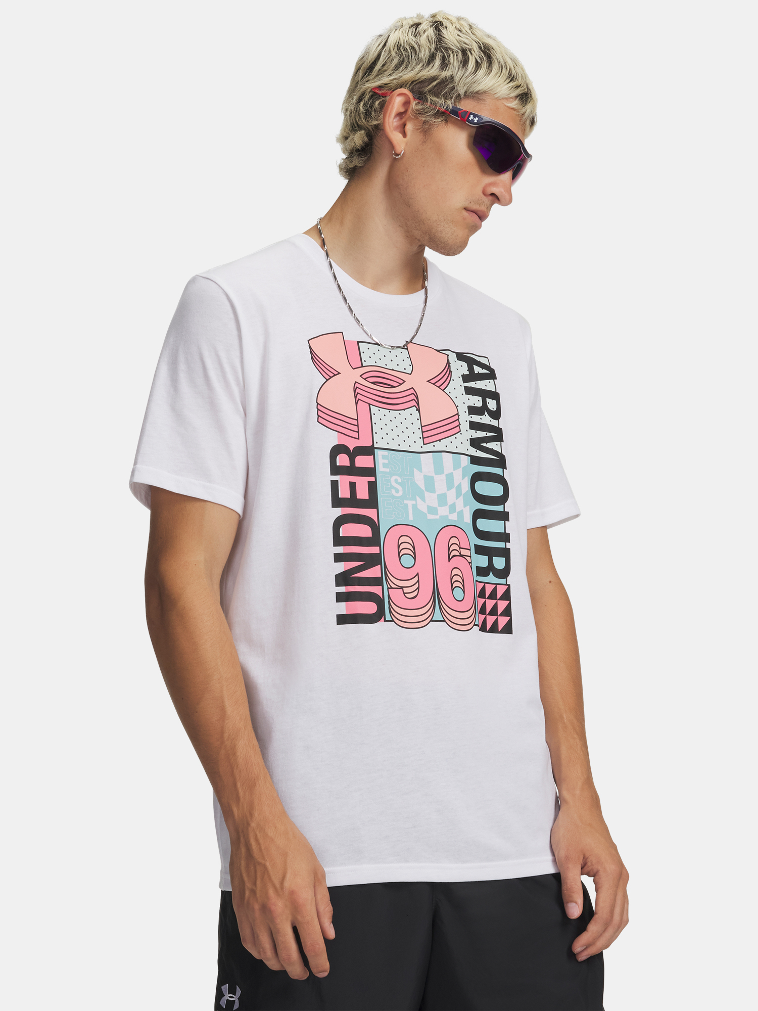 Мъжка тениска Under Armour UA M LOGO COLLAGE SS