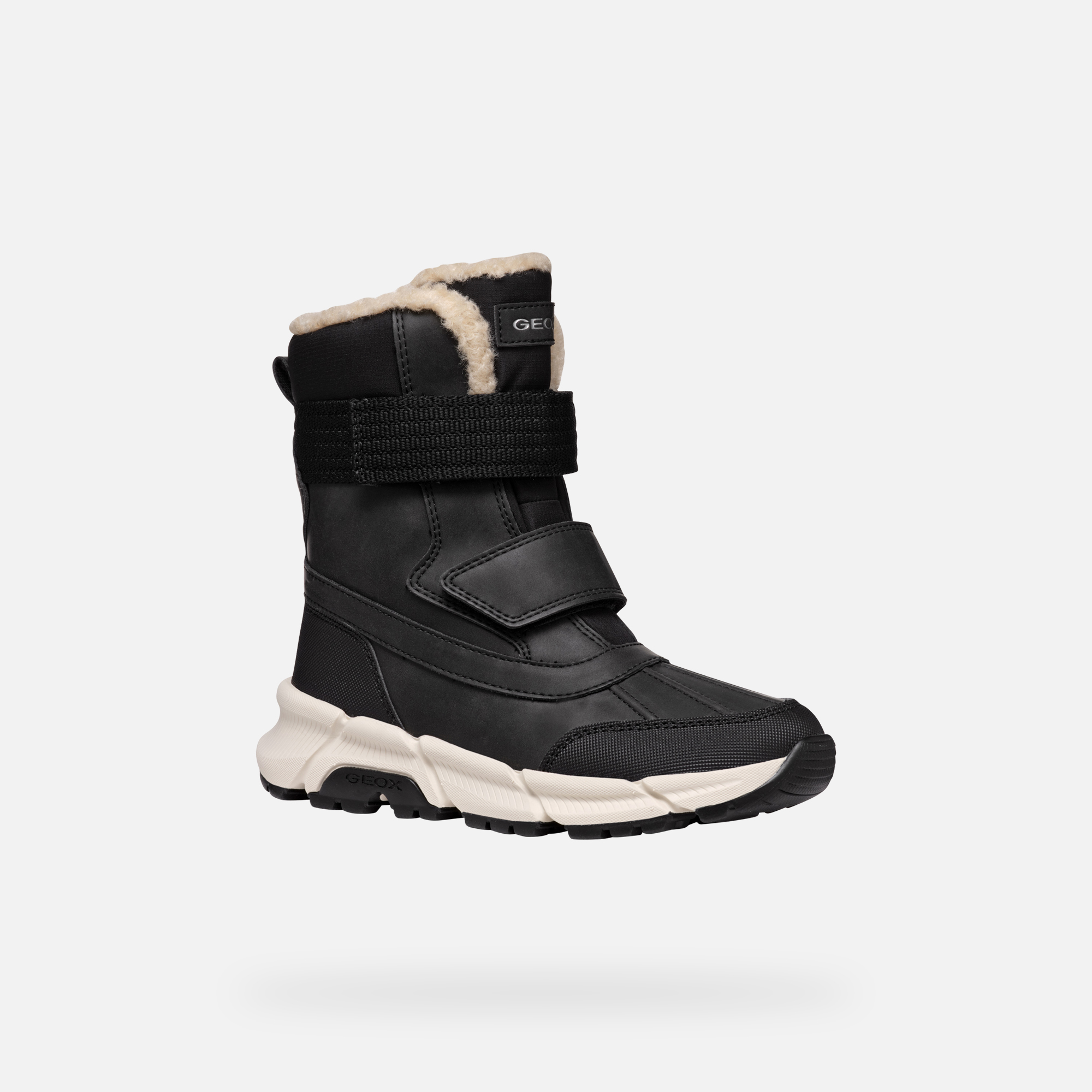 Black boys' ankle boots Geox Flexyper Plus - Boys