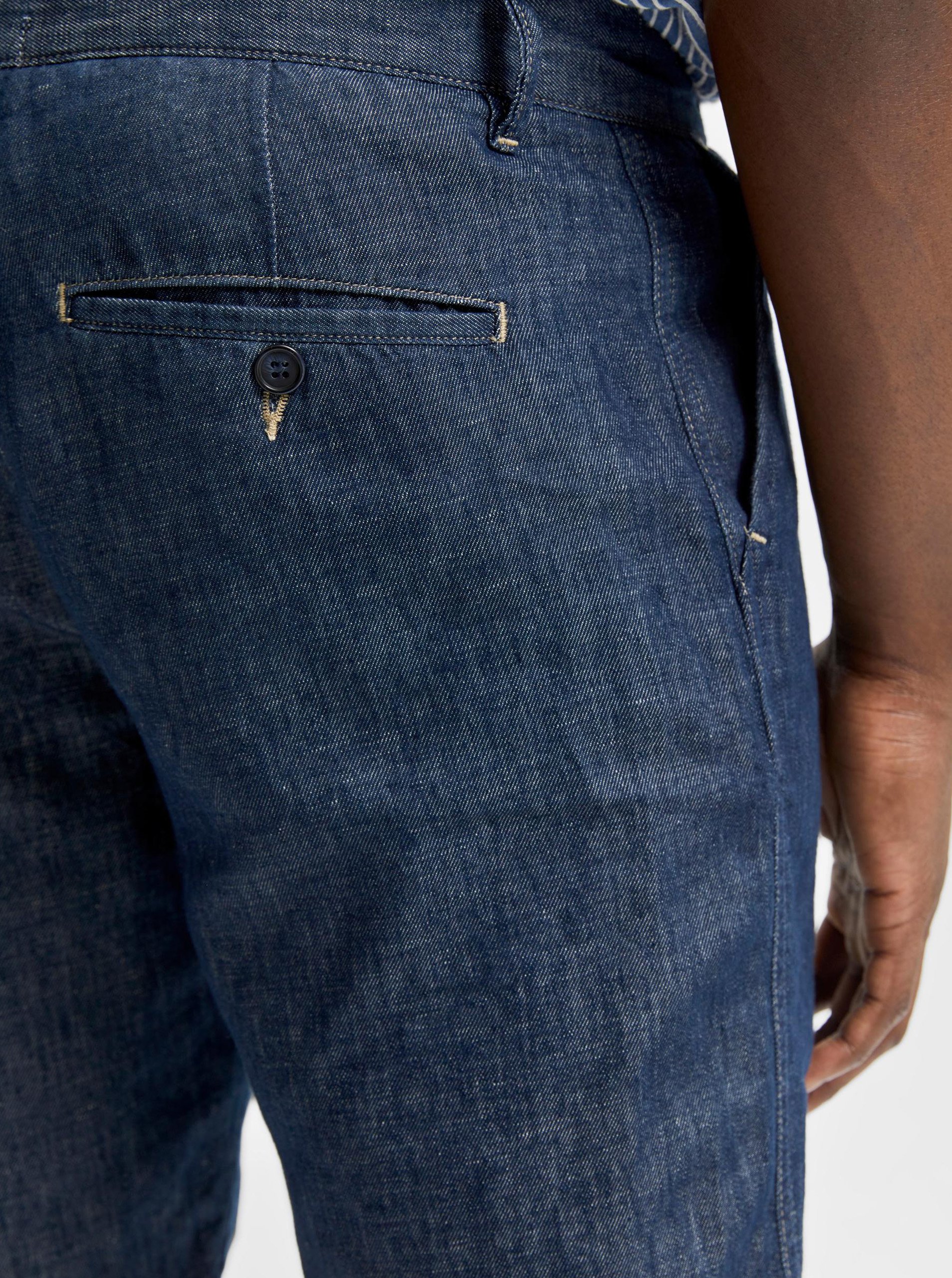Pantaloni scurti pentru barbati Selected Homme - albastru inchis