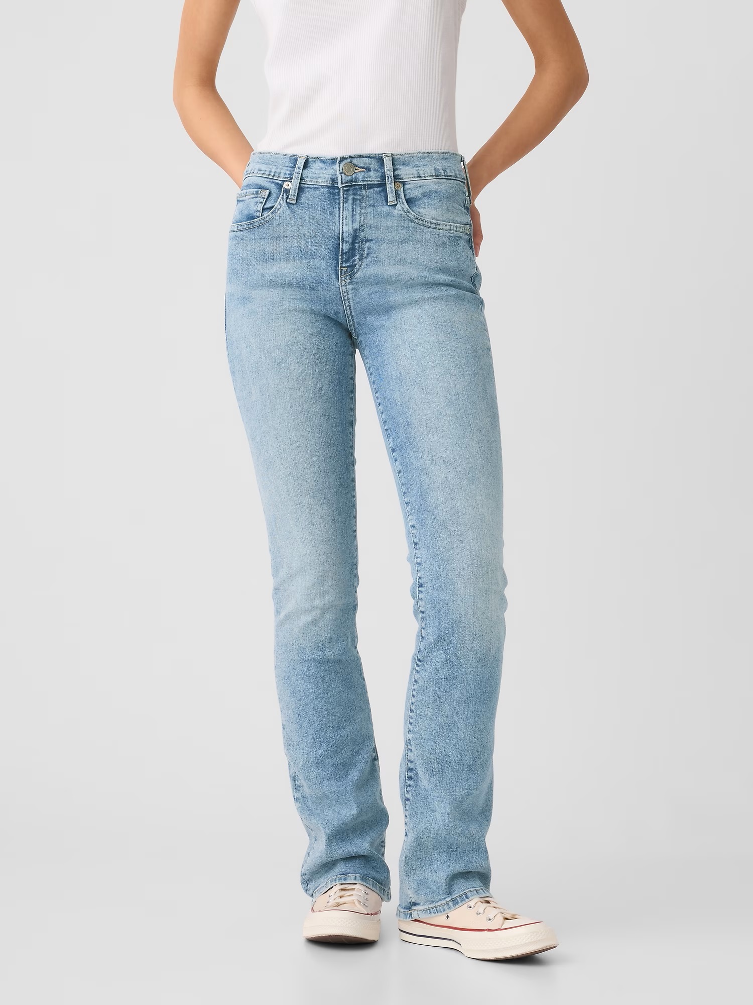 Flared, Bootcut pentru femei GAP - albastru deschis