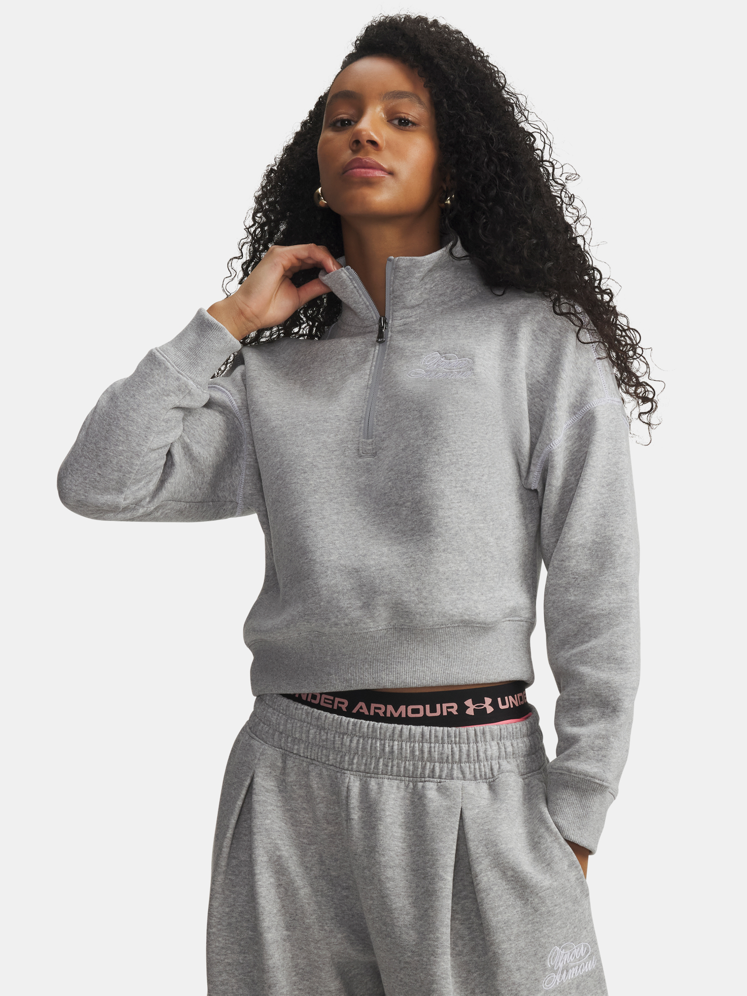Under Armour Rival Fleece Script HZ Women's Sweatshirt - Women's