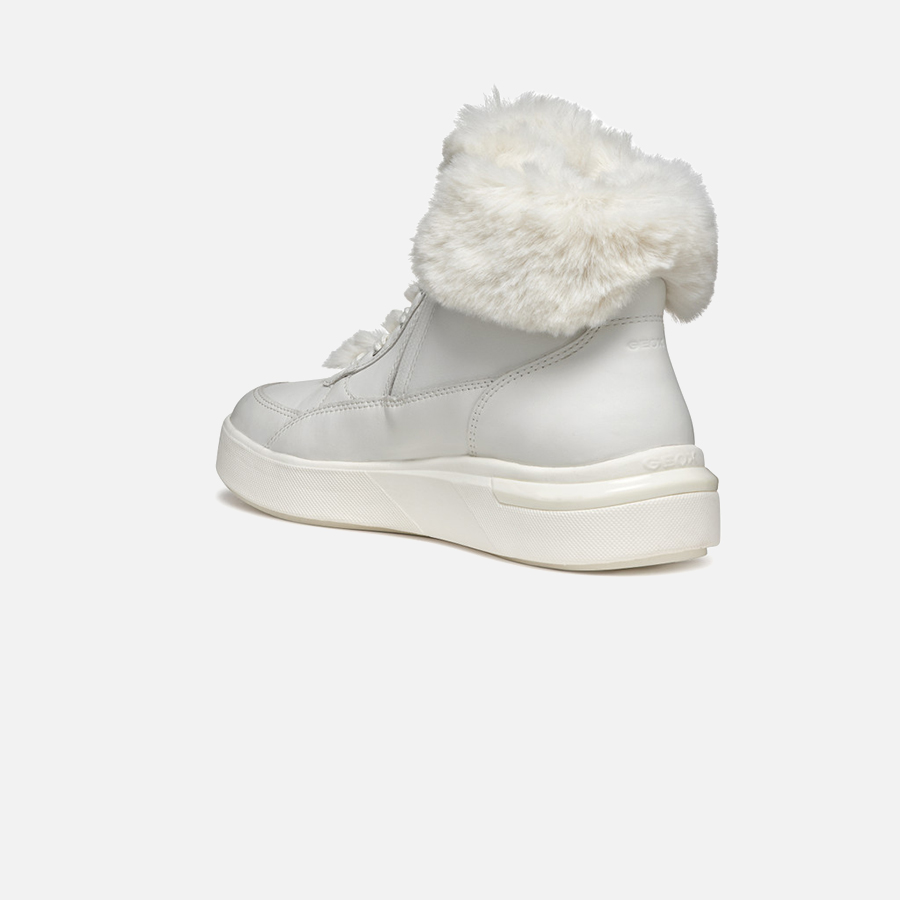 White women's sneakers Geox Dalyla - Women's