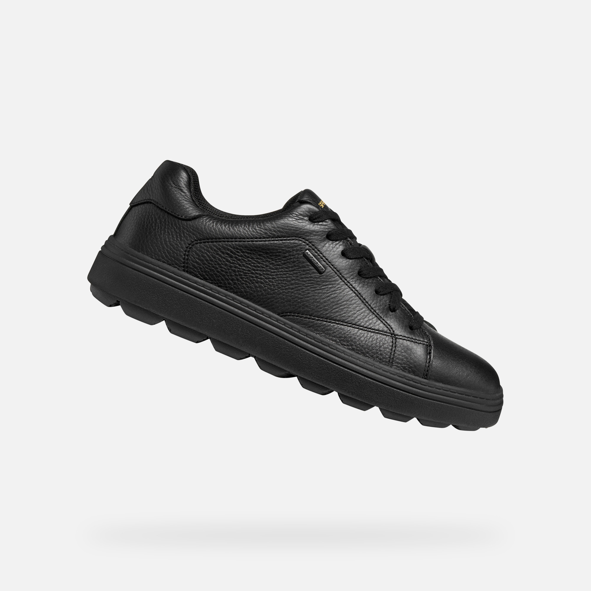 Mens Black Sneakers Geox Spherica Ecub-1.1 - Mens