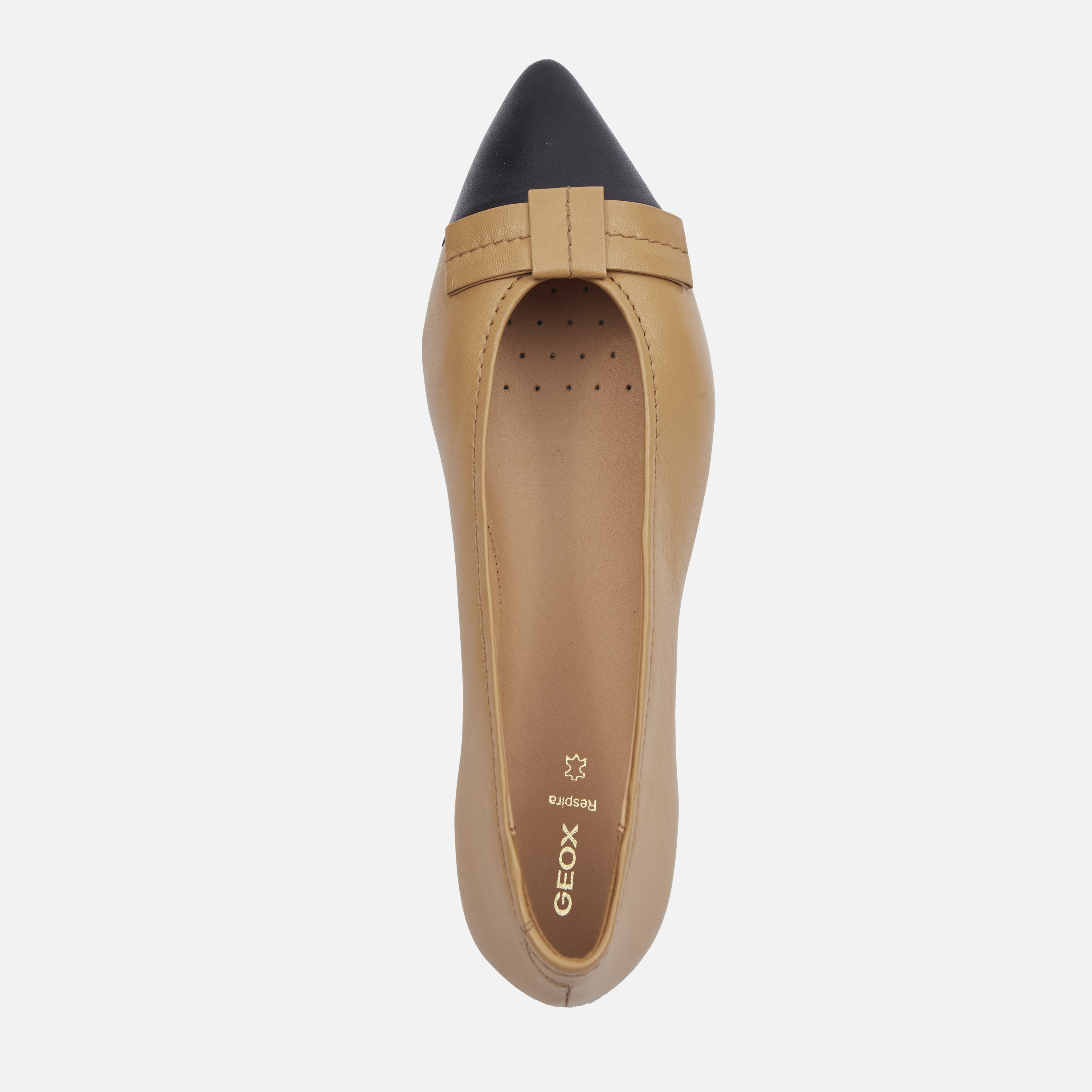 Beige women&#039;s ballet flats Geox Millianee - Women&#039;s