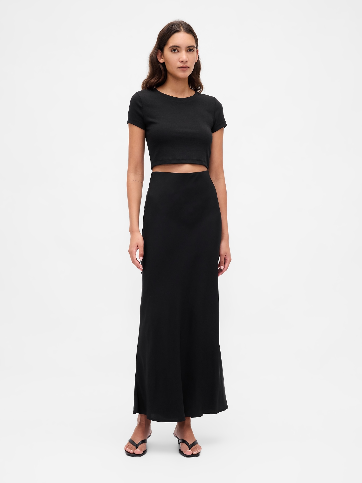GAP Satin Maxi Skirt - Women&#039;s