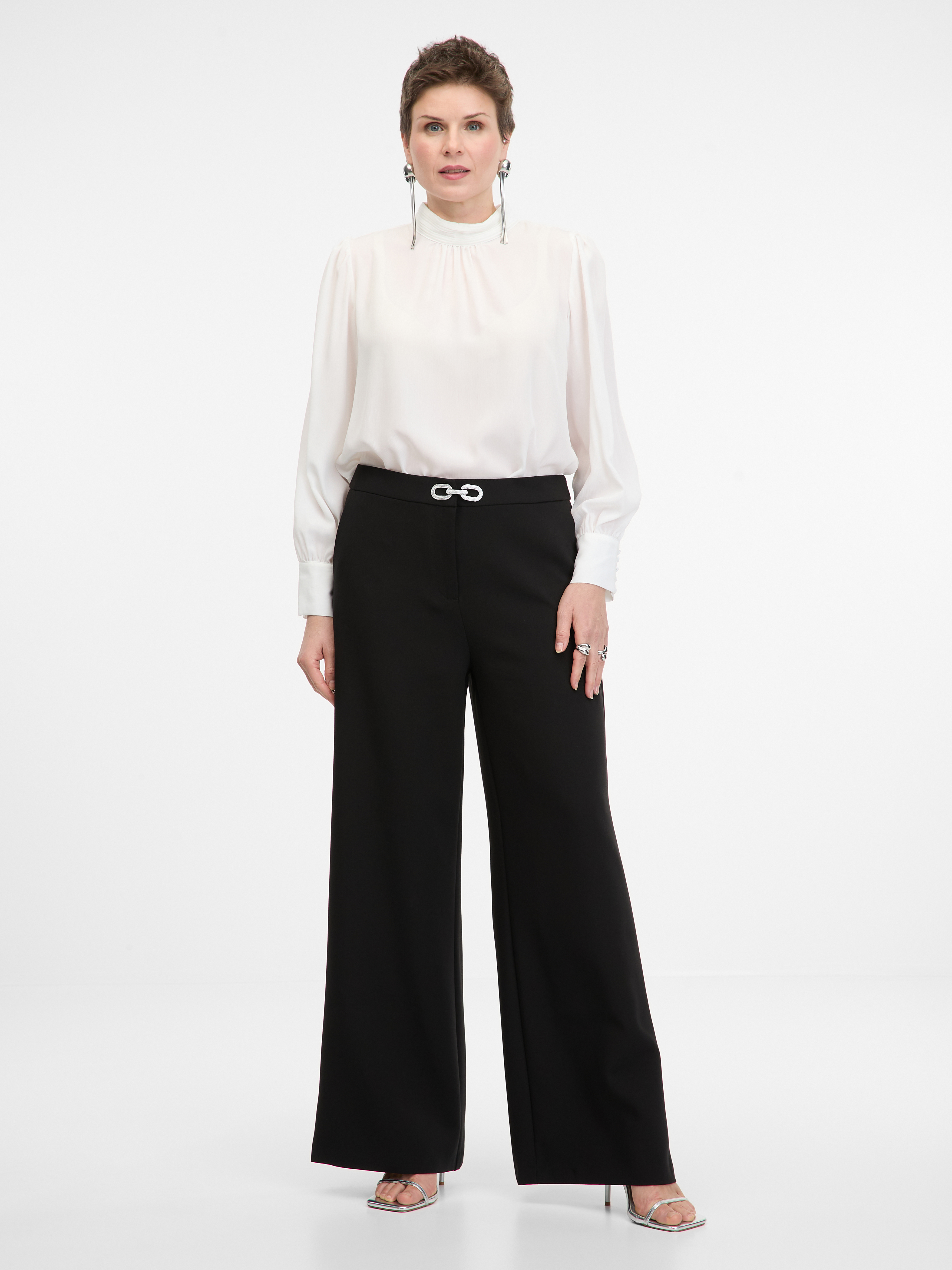 Black women's wide trousers ORSAY - Women's