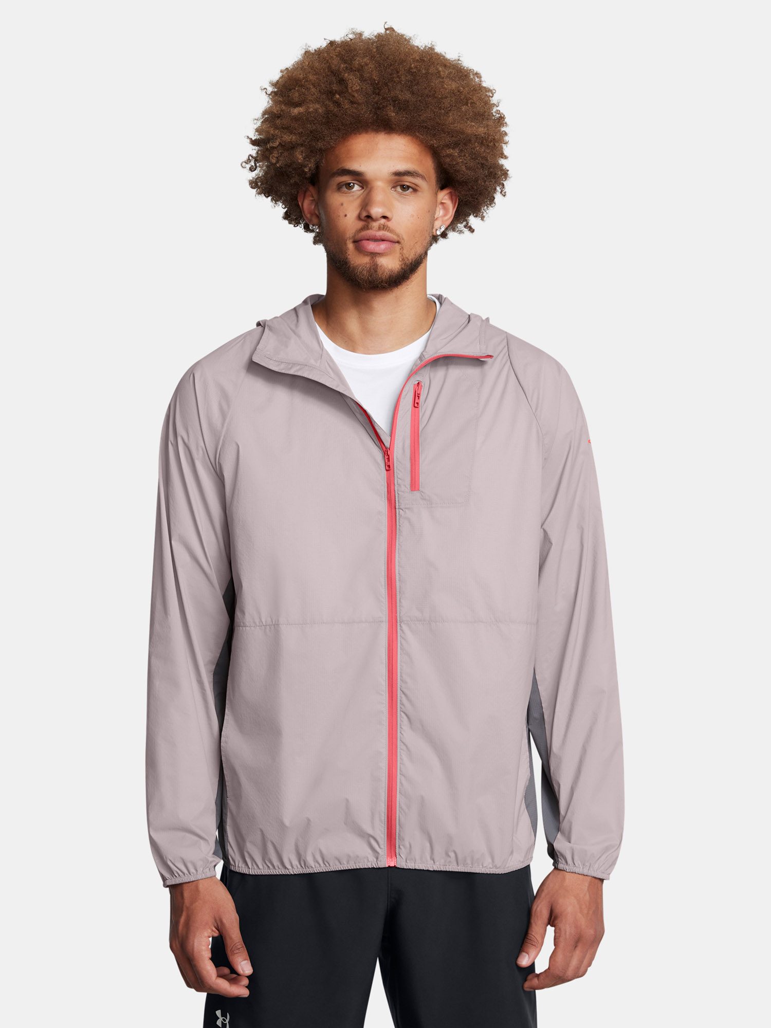 Men's jacket Under Armour LAUNCH LIGHTWEIGHT JKT-GRY - Men's