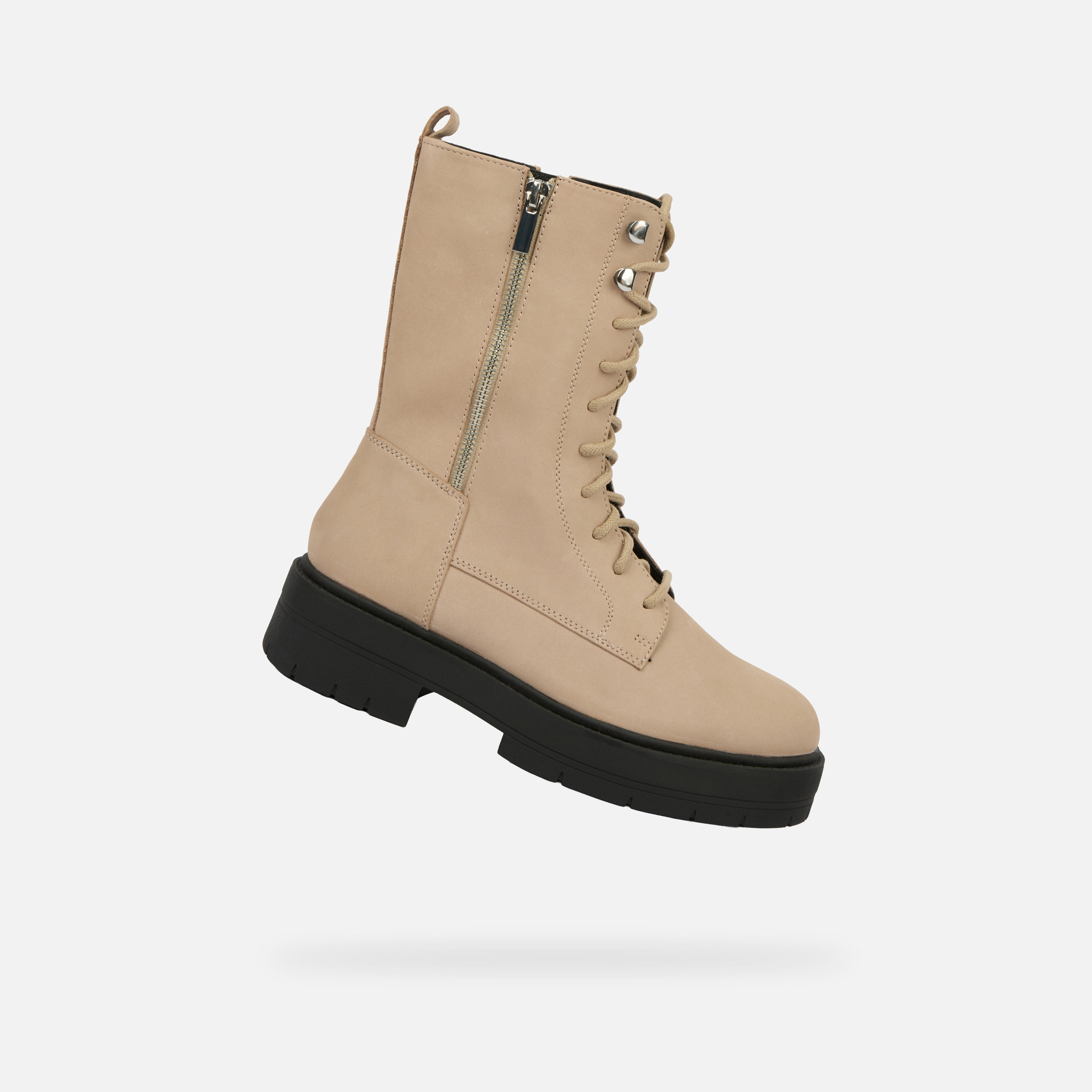 Beige Geox Spherica EC7 Women's Ankle Boots - Ladies