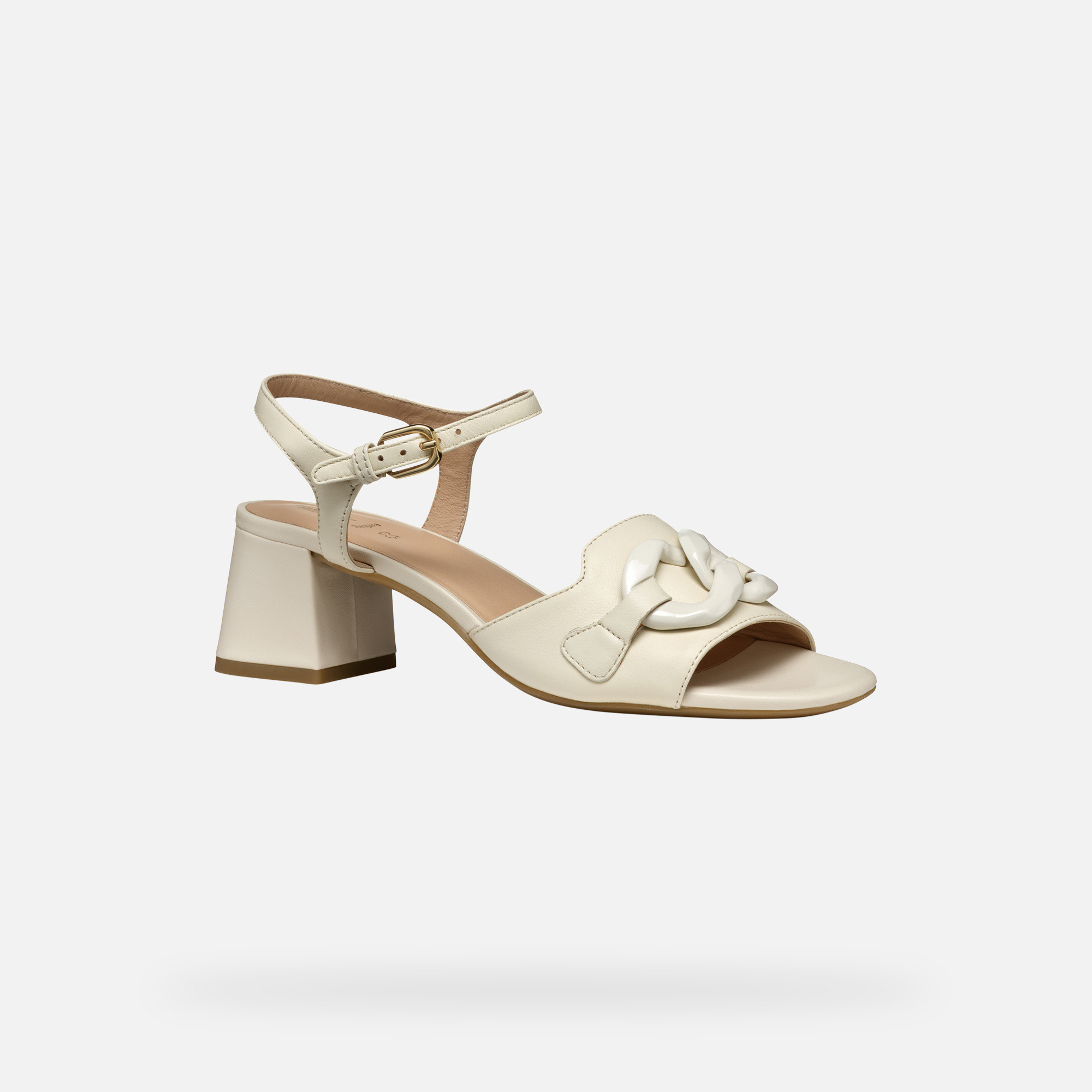 Cream women&#039;s sandals Geox New Eraklia 50 T - Women&#039;s