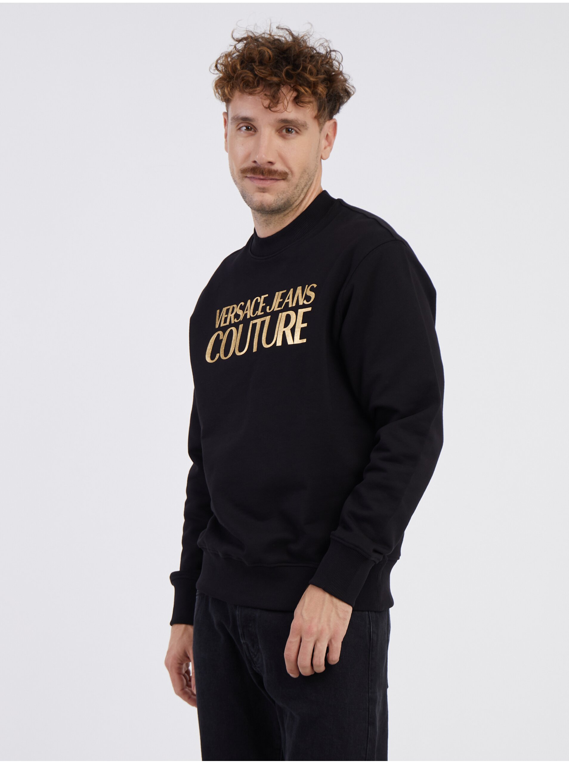 Black Mens Sweatshirt Versace Jeans Couture - Men