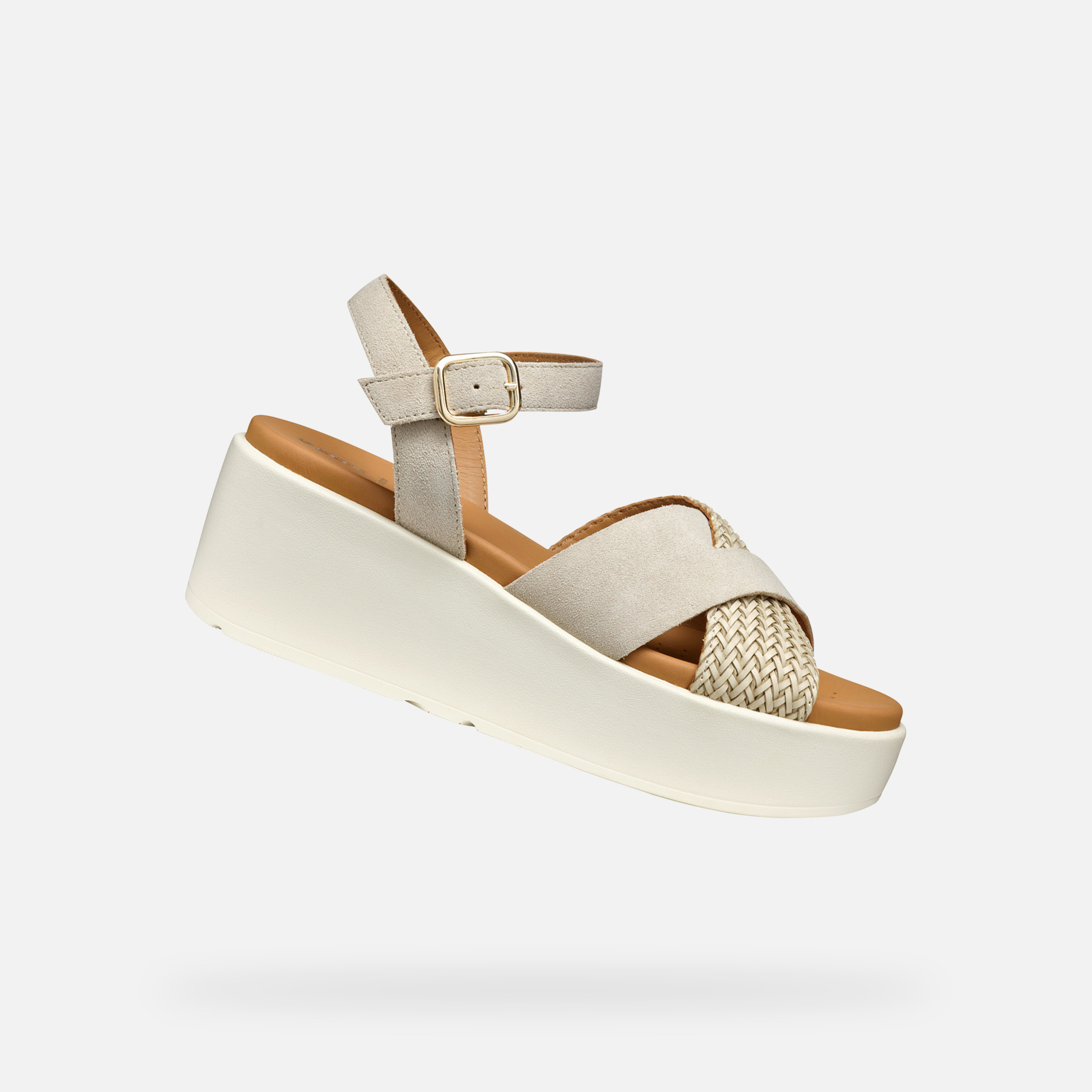 Beige women&#039;s sandals Geox XAN2.2S - Women&#039;s